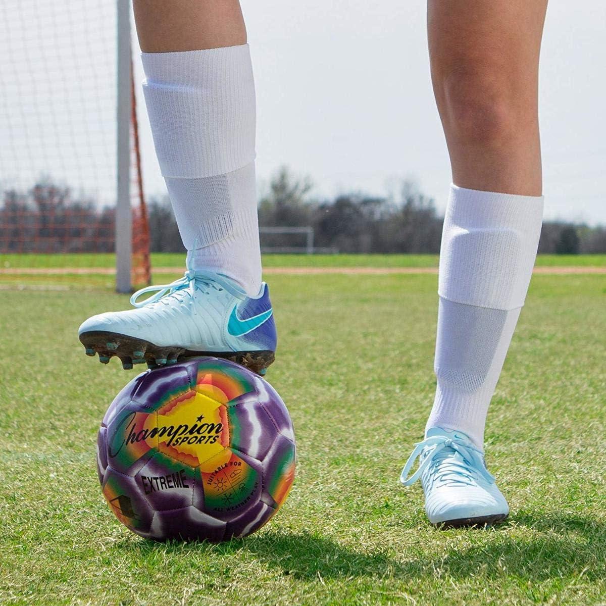 image:imageChampion Sports Extreme TieDye Soccer Ball Durable AllWeather Soccer Ball for Kids Youth amp Adults Sizes 3 4 5Multi Tie Dye