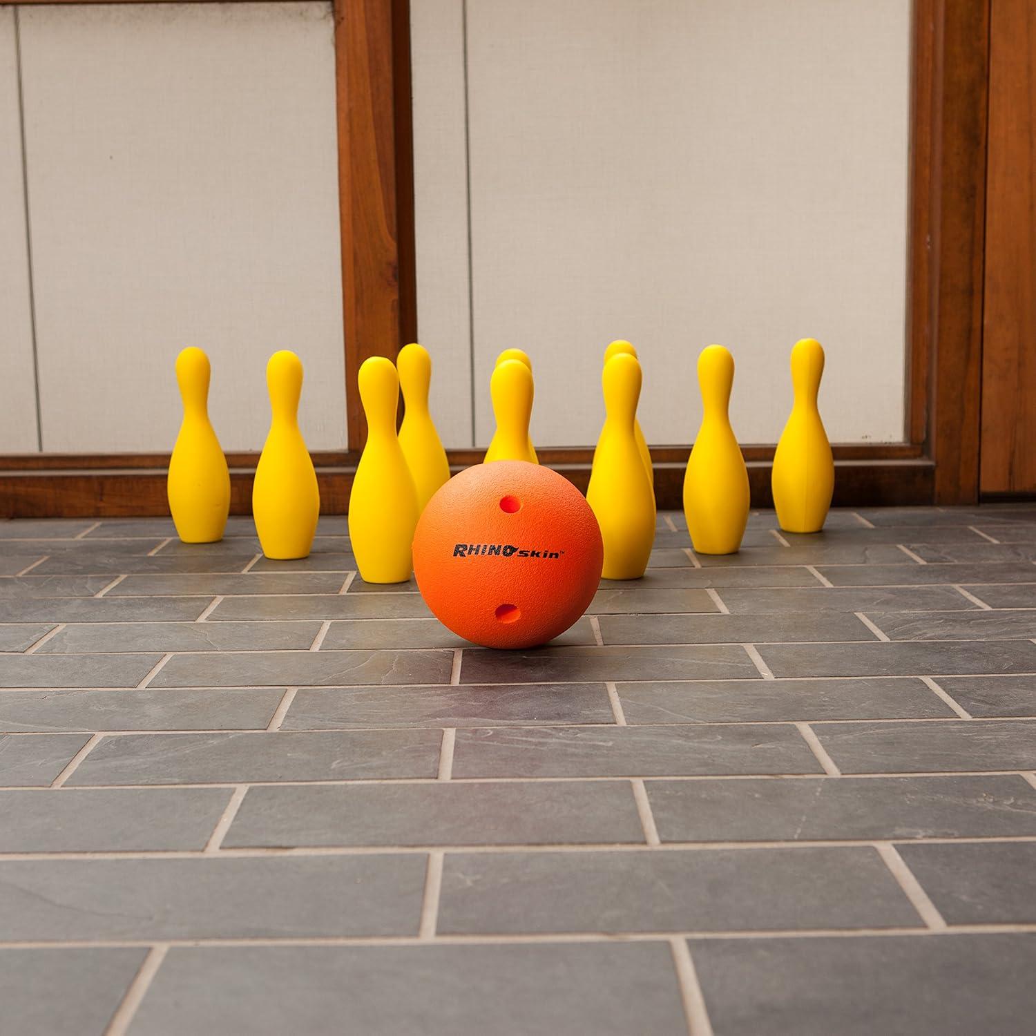 image:imageChampion Sports Foam Weighted Bowling Pin Set Pins Ball and Carry Case Set
