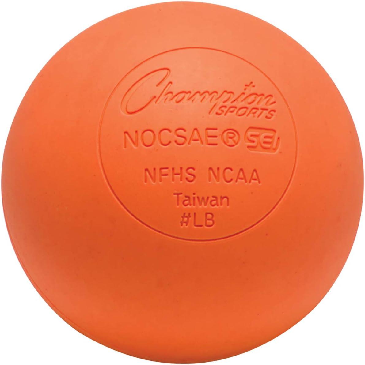image:imageChampion Sports Lacrosse Balls Official Size amp Weight NCAA amp NFHS Approved SEI Certified Pro College amp Youth Game amp Practice Use MultiColor Packs of 3 6 amp 12Orange