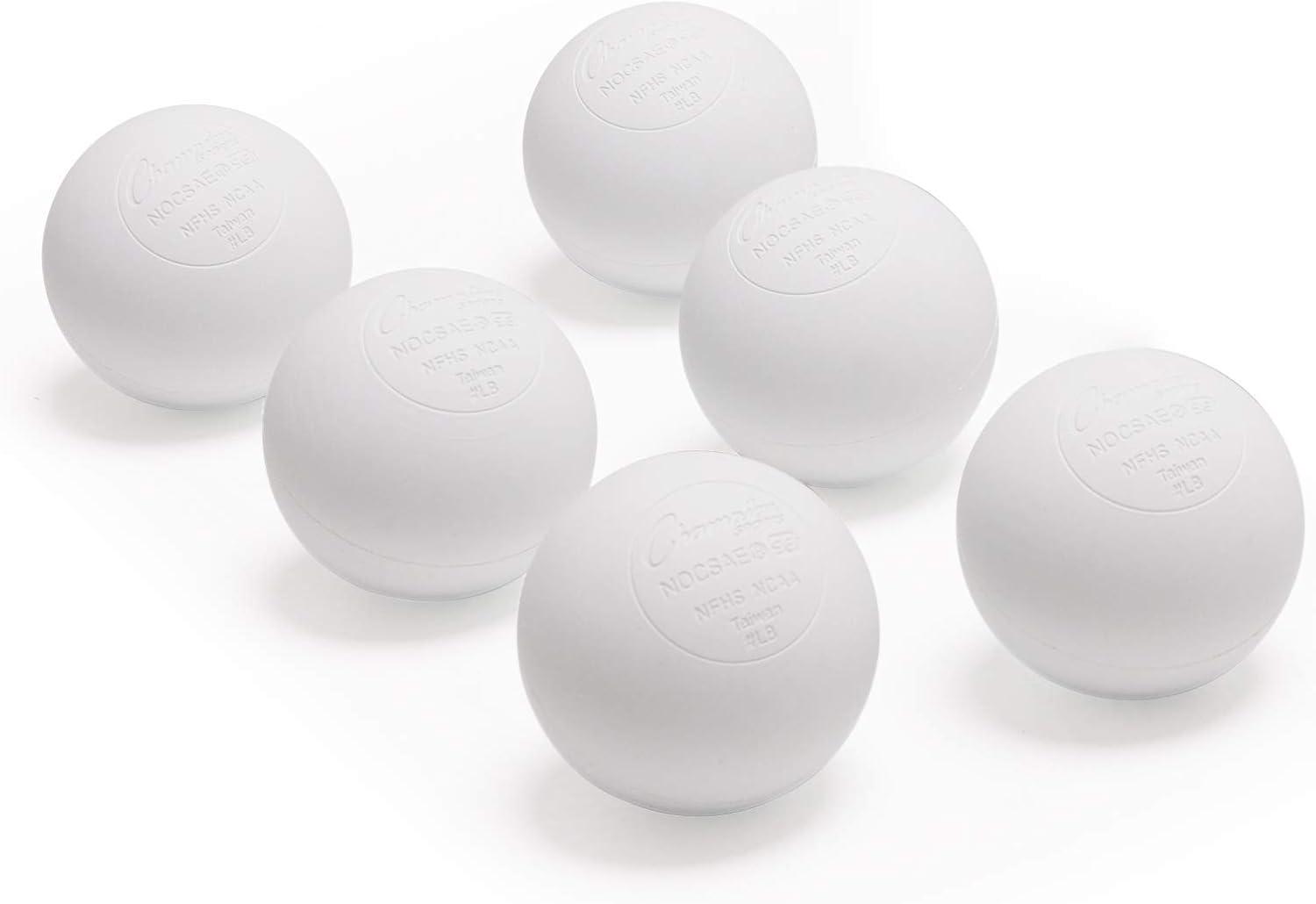 image:imageChampion Sports Lacrosse Balls Official Size amp Weight NCAA amp NFHS Approved SEI Certified Pro College amp Youth Game amp Practice Use MultiColor Packs of 3 6 amp 12White