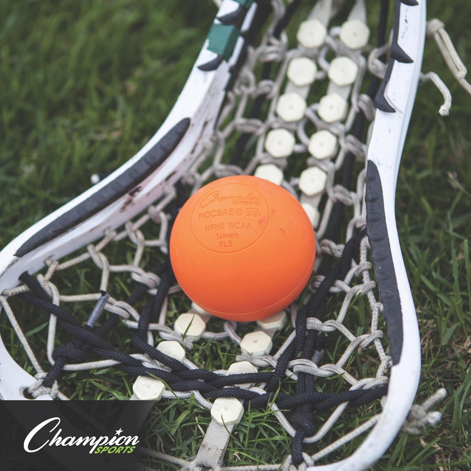 image:imageChampion Sports Lacrosse Balls Official Size amp Weight NCAA amp NFHS Approved SEI Certified Pro College amp Youth Game amp Practice Use MultiColor Packs of 3 6 amp 12Orange