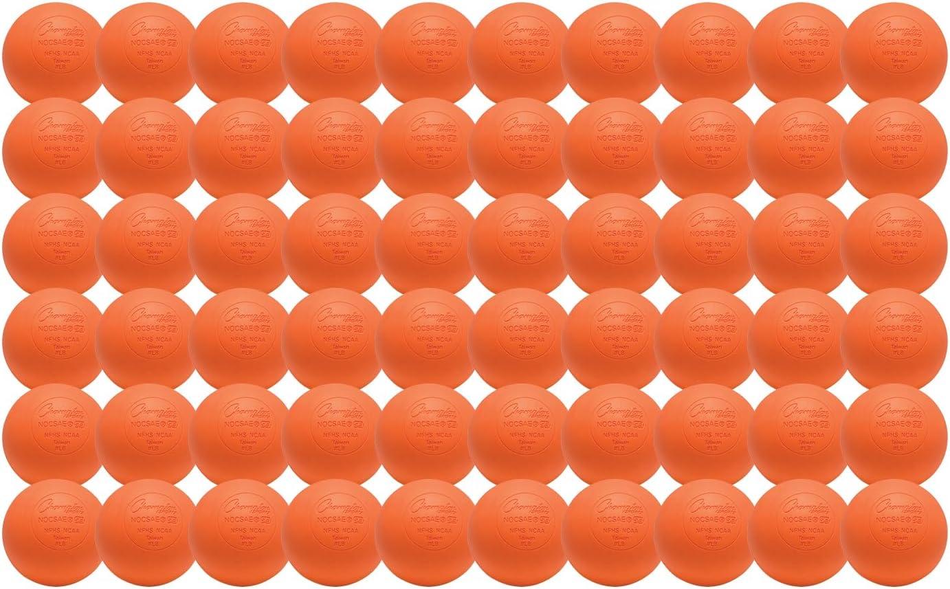 image:imageChampion Sports Lacrosse Balls Official Size amp Weight NCAA amp NFHS Approved SEI Certified Pro College amp Youth Game amp Practice Use MultiColor Packs of 3 6 amp 12Orange