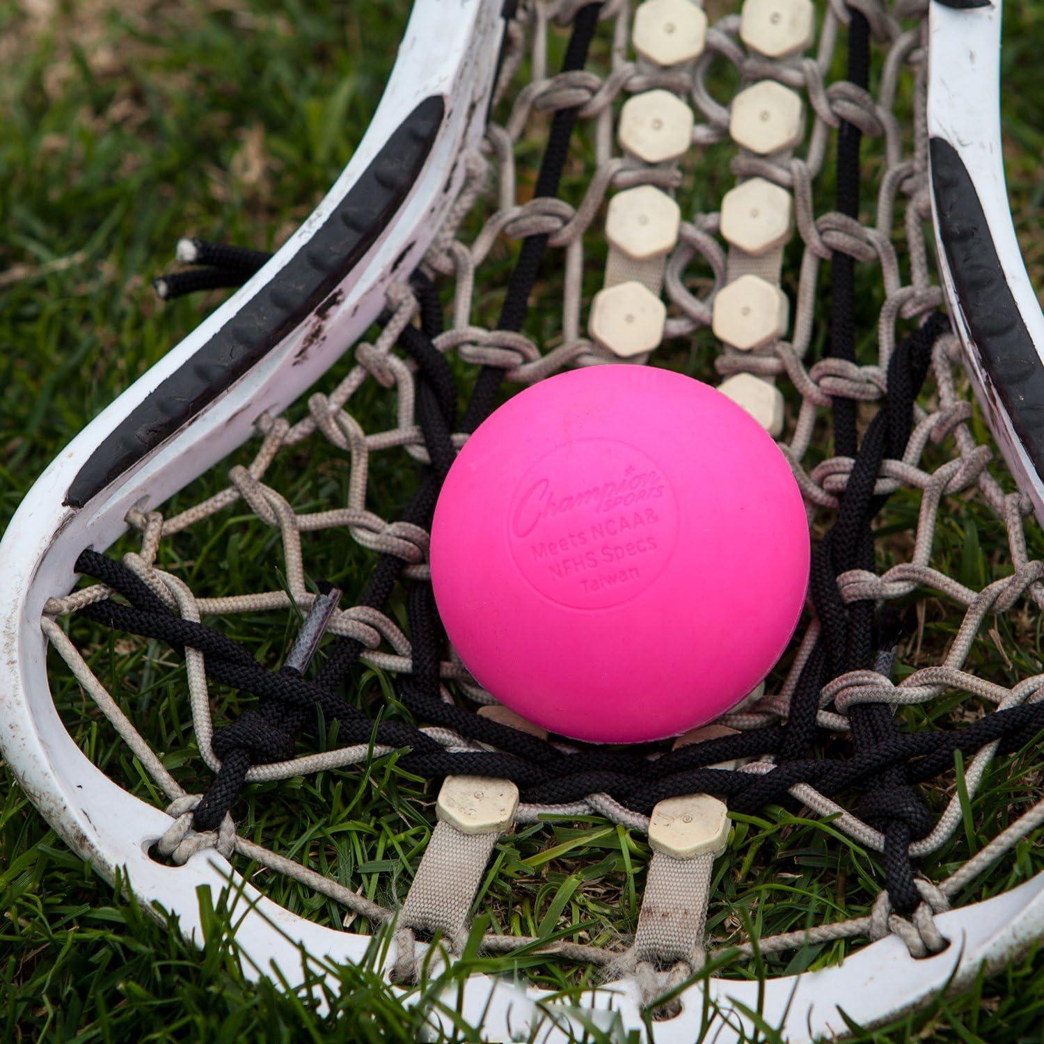image:imageChampion Sports Lacrosse Balls Official Size amp Weight NCAA amp NFHS Approved SEI Certified Pro College amp Youth Game amp Practice Use MultiColor Packs of 3 6 amp 12Pink