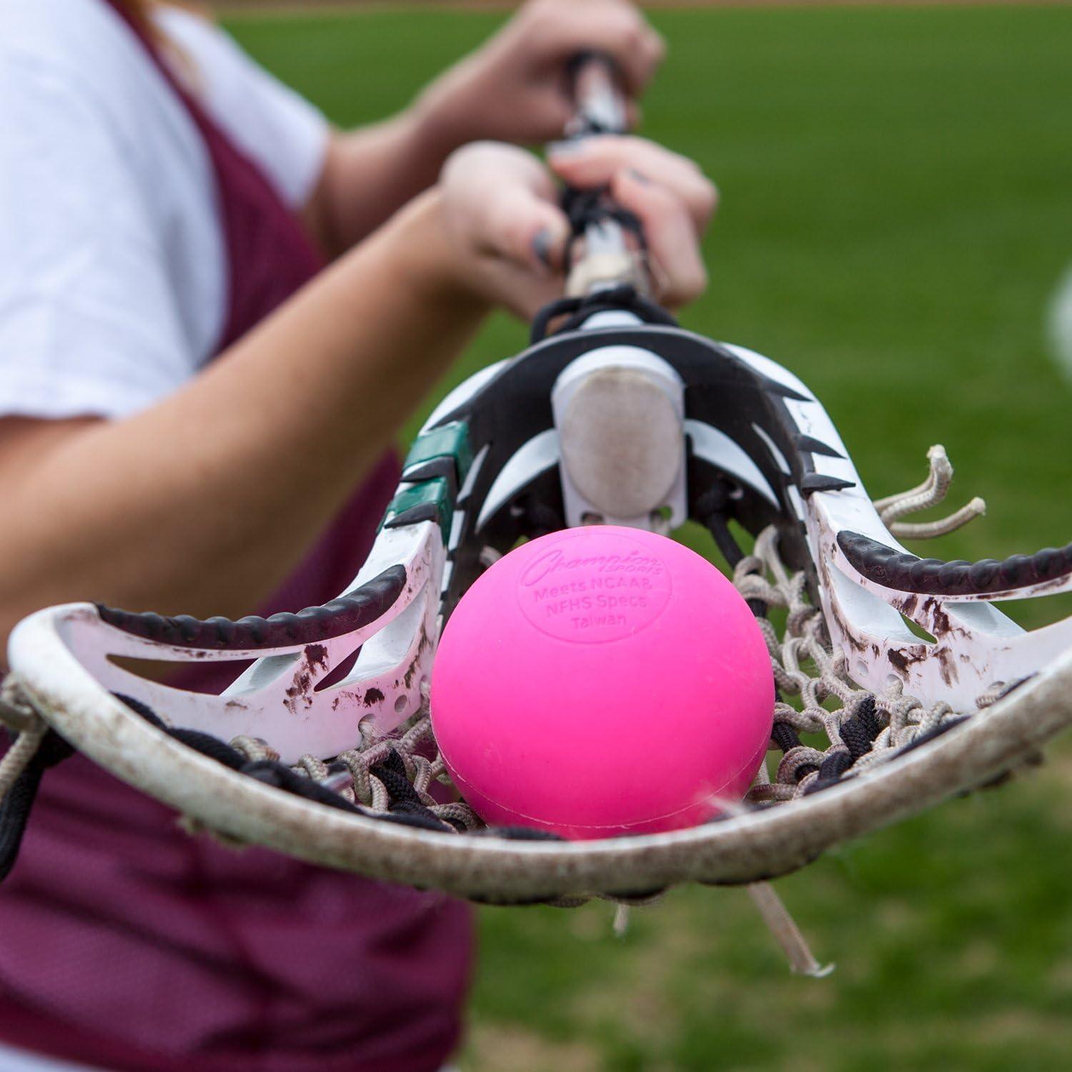 image:imageChampion Sports Lacrosse Balls Official Size amp Weight NCAA amp NFHS Approved SEI Certified Pro College amp Youth Game amp Practice Use MultiColor Packs of 3 6 amp 12Pink