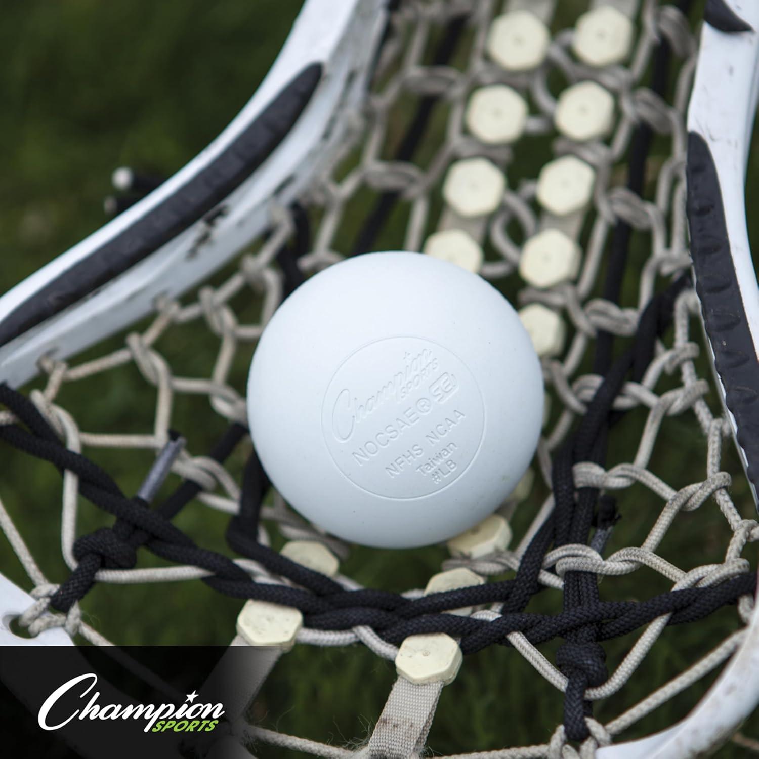 image:imageChampion Sports Lacrosse Balls Official Size amp Weight NCAA amp NFHS Approved SEI Certified Pro College amp Youth Game amp Practice Use MultiColor Packs of 3 6 amp 12White