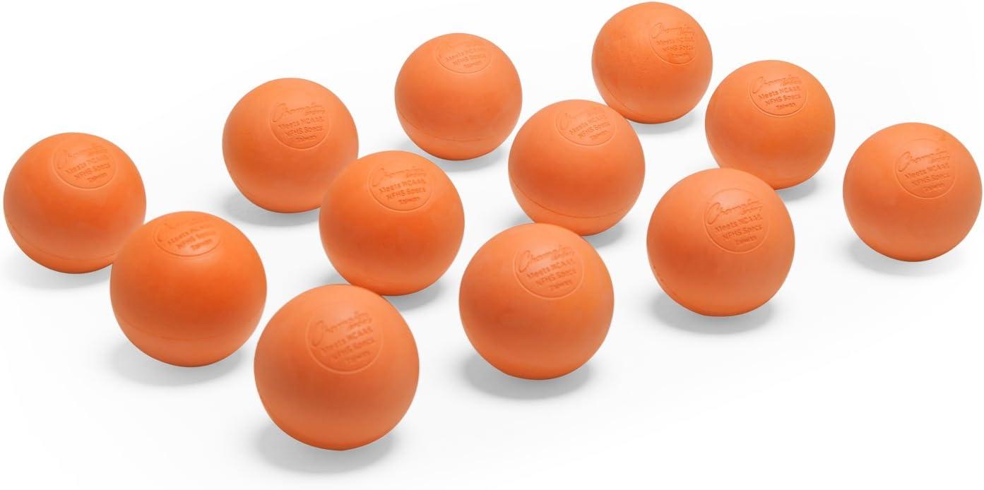 image:imageChampion Sports Lacrosse Balls Official Size amp Weight NCAA amp NFHS Approved SEI Certified Pro College amp Youth Game amp Practice Use MultiColor Packs of 3 6 amp 12Orange