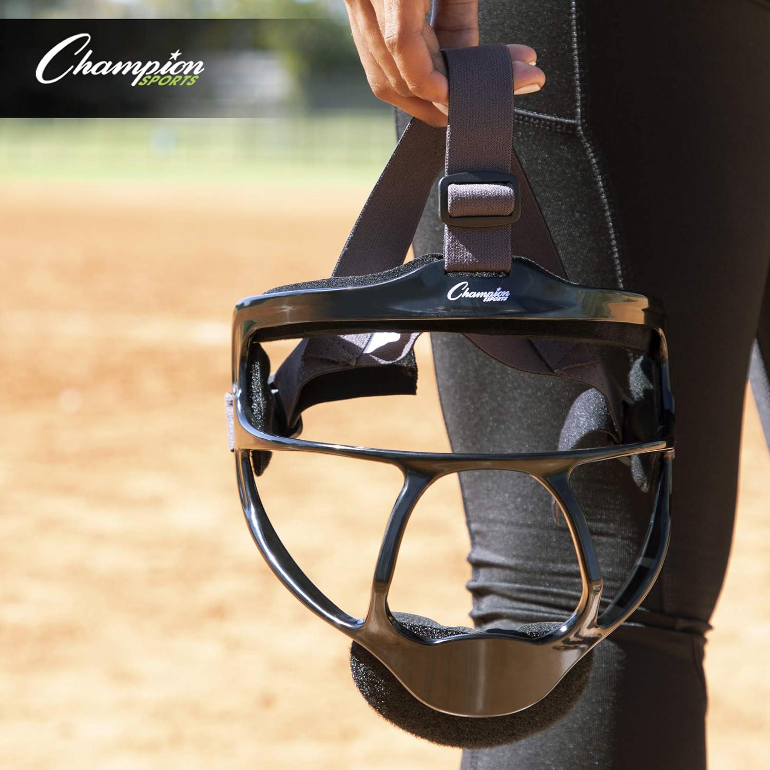 image:imageChampion Sports Magnesium Softball Face Mask Lightweight Masks for Adults Durable Head Guards Premium Sports Accessories for Indoors and Outdoors BlackUltralight Magnesium Adult Size