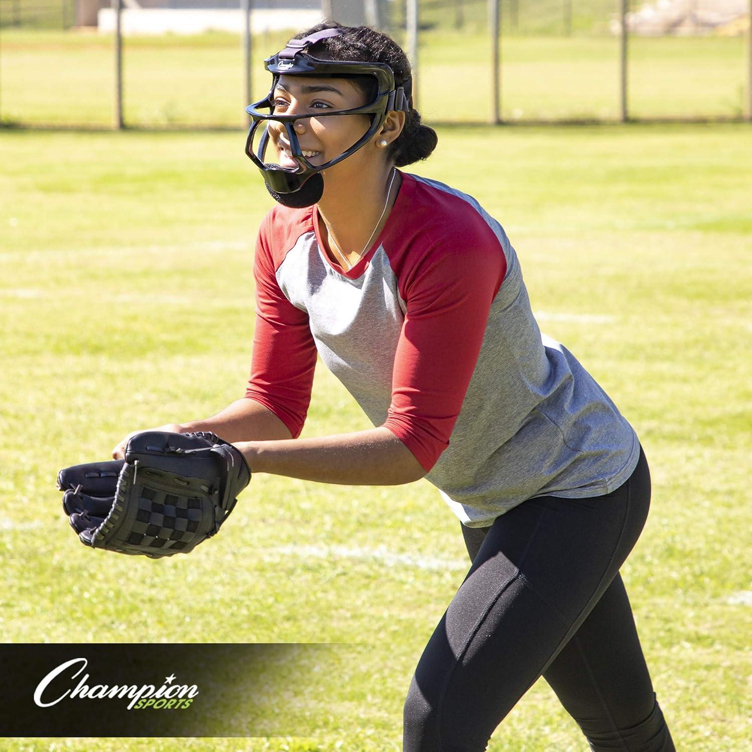 image:imageChampion Sports Magnesium Softball Face Mask Lightweight Masks for Adults Durable Head Guards Premium Sports Accessories for Indoors and Outdoors BlackUltralight Magnesium Adult Size