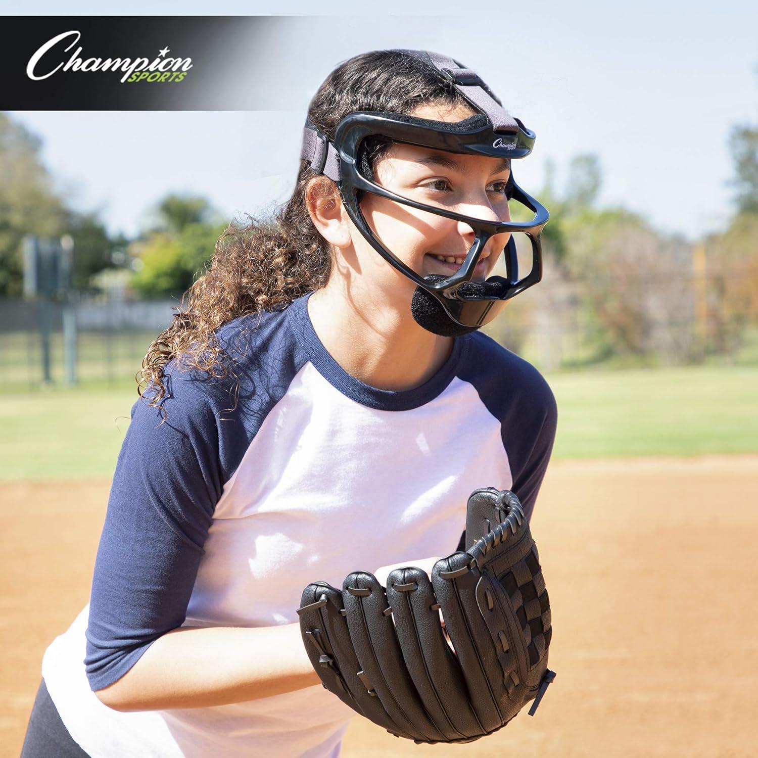 image:imageChampion Sports Magnesium Softball Face Mask Lightweight Masks for Youth Durable Head Guards Premium Sports Accessories for Indoors and Outdoors WhiteUltralight Magnesium Youth Size Pack of 6