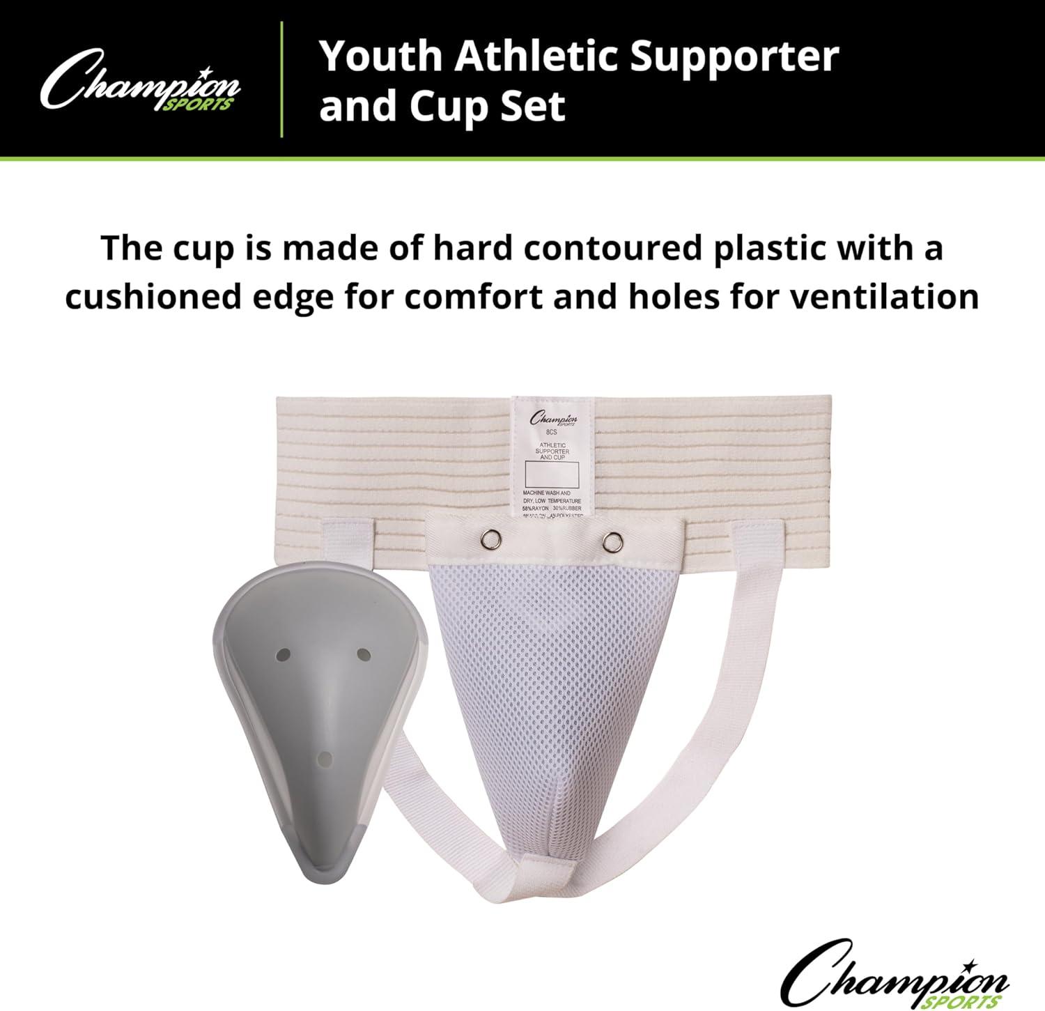 image:imageChampion Sports Mens Cup and Athletic SupporterWhite 25 Inch