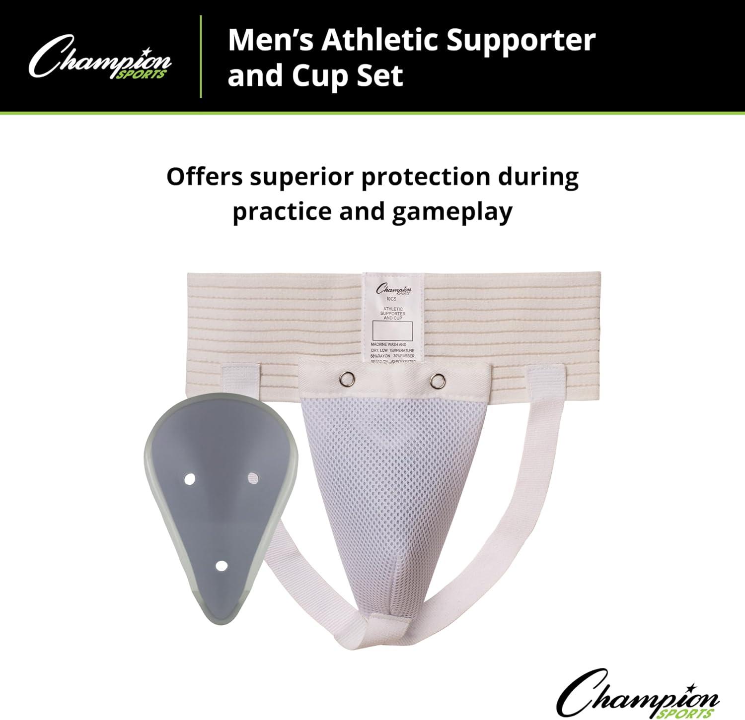 image:imageChampion Sports Mens Cup and Athletic SupporterWhite 3 Inch