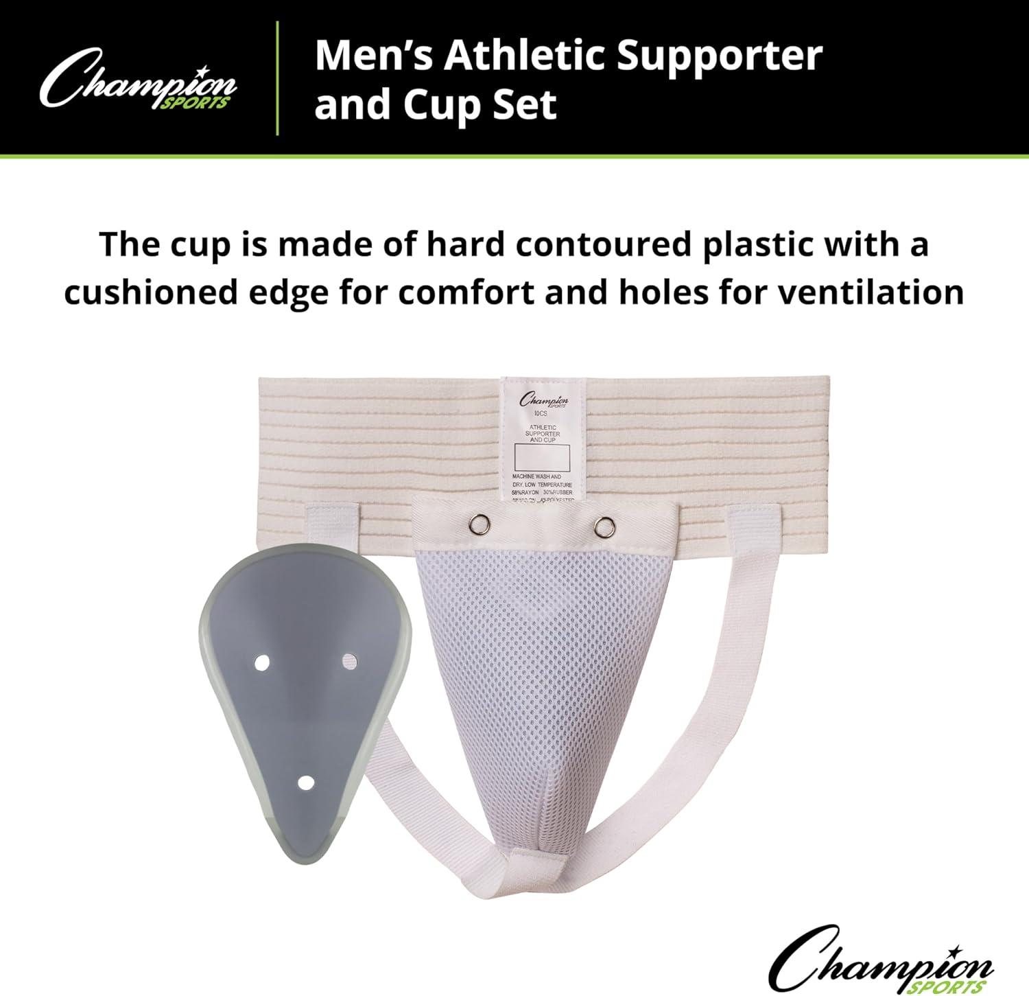 image:imageChampion Sports Mens Cup and Athletic SupporterWhite 3 Inch