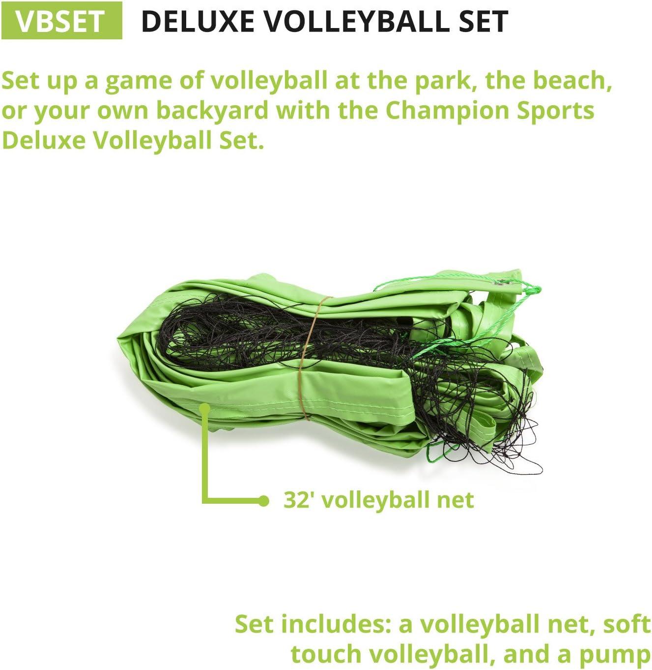image:imageChampion Sports Outdoor Badminton SetBackyard and Beach Volleyball Set