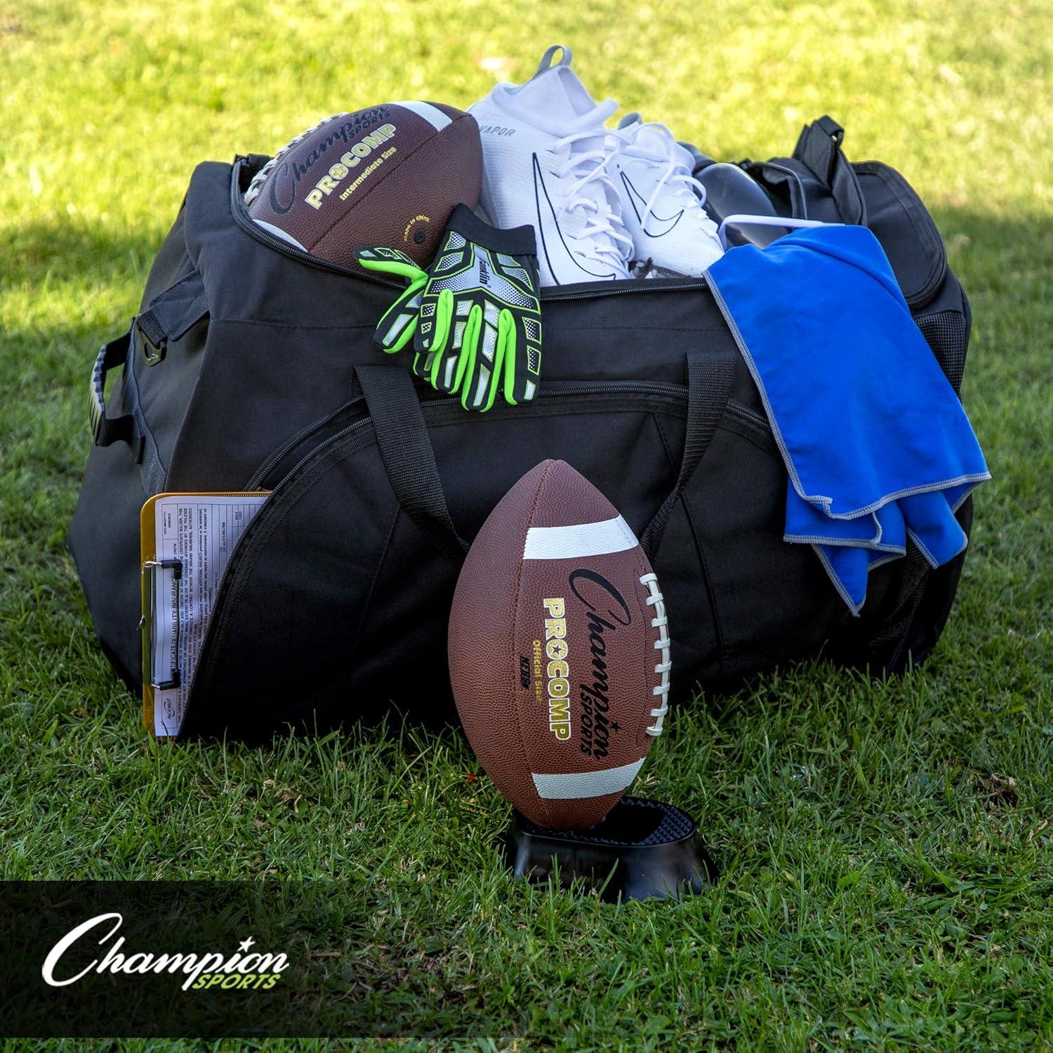 image:imageChampion Sports Premium Football Kicking Tee for Kickoff Practice Ball Holder Tees for Footballs Kicking Block and Accessories for Adults Kids Coaches4in1 Kicking Tee 12 Inch