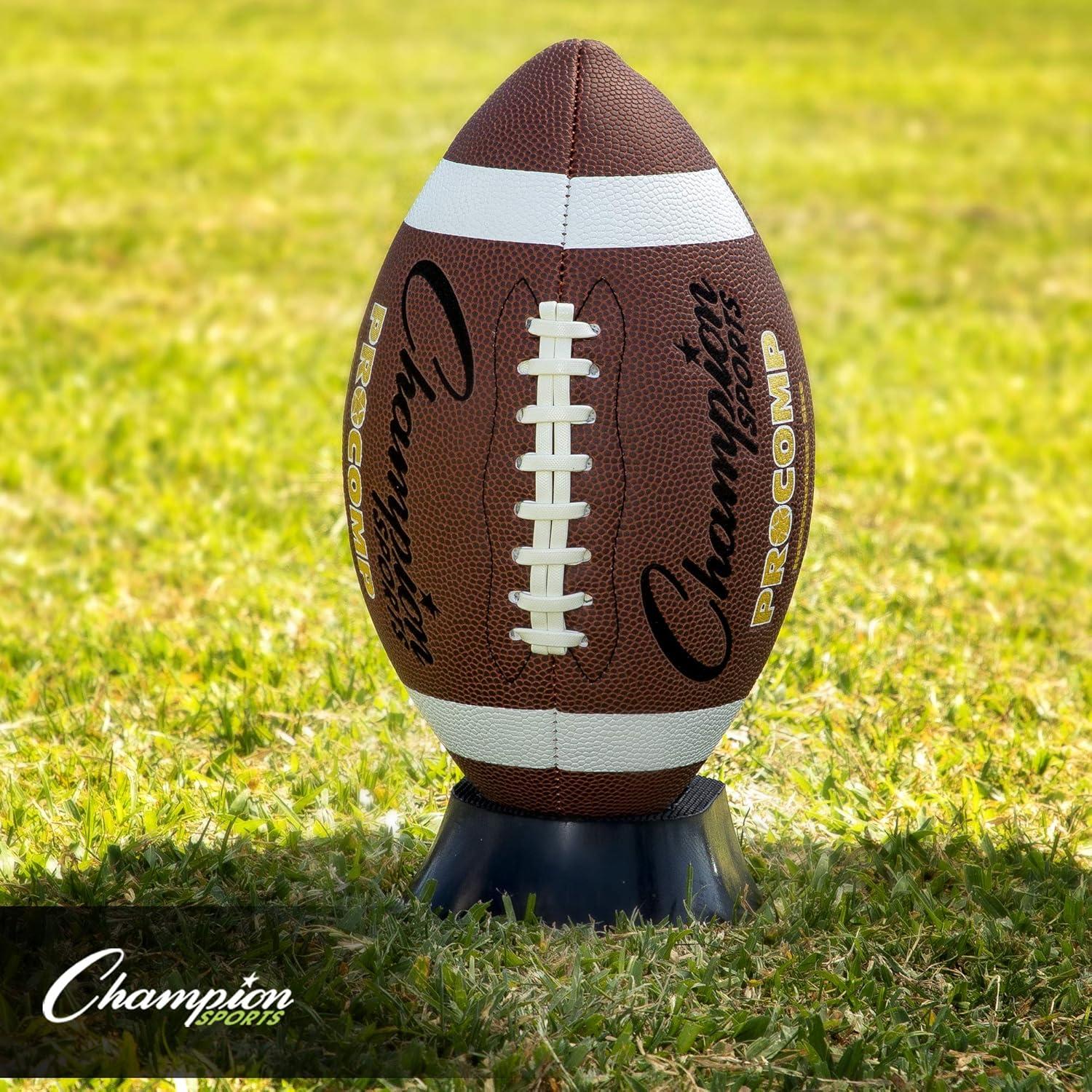image:imageChampion Sports Premium Football Kicking Tee for Kickoff Practice Ball Holder Tees for Footballs Kicking Block and Accessories for Adults Kids Coaches4in1 Kicking Tee 12 Inch