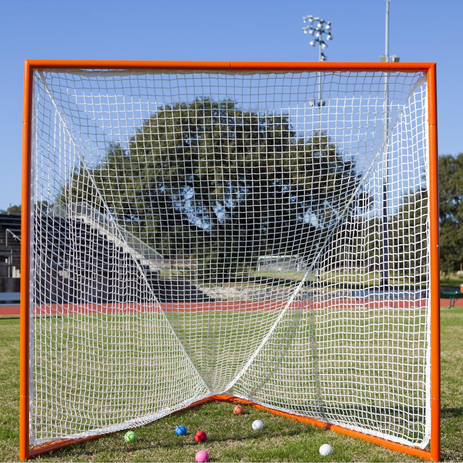 image:imageChampion Sports Pro amp Collegiate Lacrosse Goal 6x6 ft Steel Frame for Mens amp Womens Lacrosse Training amp Game Play6 x 6 Competition WhiteOrange
