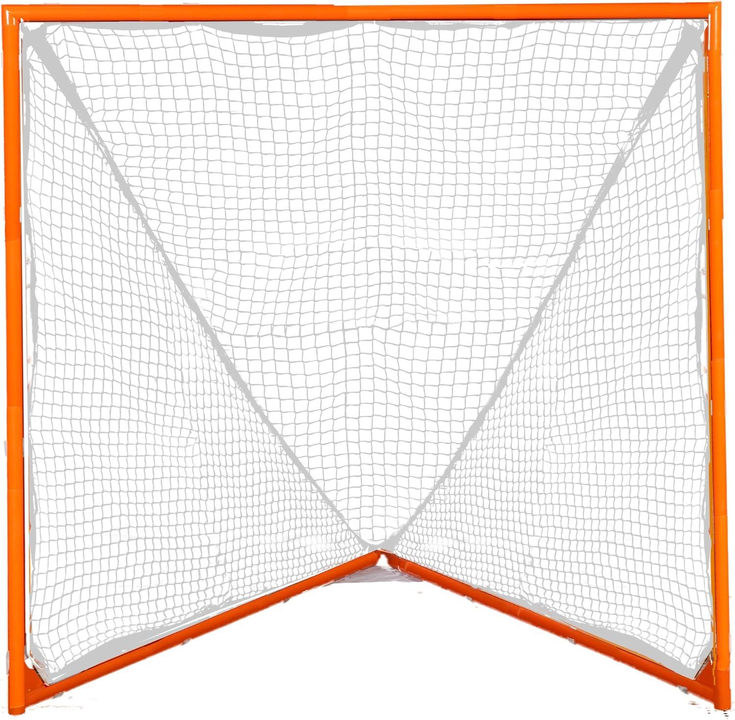 image:imageChampion Sports Pro amp Collegiate Lacrosse Goal 6x6 ft Steel Frame for Mens amp Womens Lacrosse Training amp Game Play6 x 6 Competition WhiteOrange