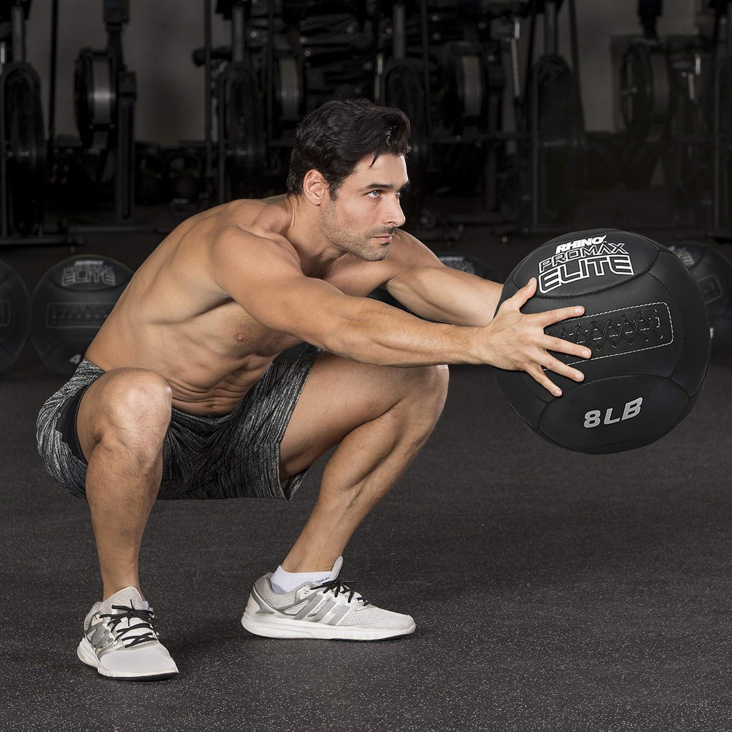 image:imageChampion Sports Rhino Promax Elite Slam Ball Soft Shell NonSlip Grip Multiple Weights Available 14 Diameter for Weightlifting Plyometrics Cross Training amp Home Gym FitnessPromax Elite