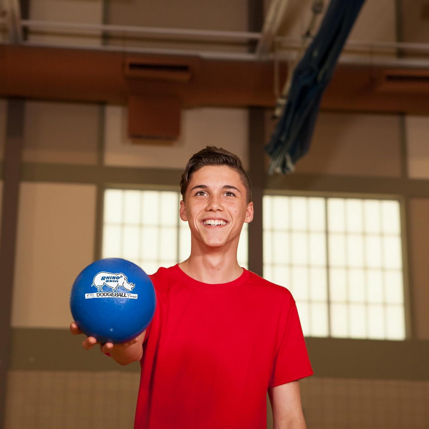image:imageChampion Sports Rhino Skin Low Bounce Dodgeball Sets amp Singles for Playground PE Backyard amp League Games Team Sports Equipment for Youth amp AdultsAssorted