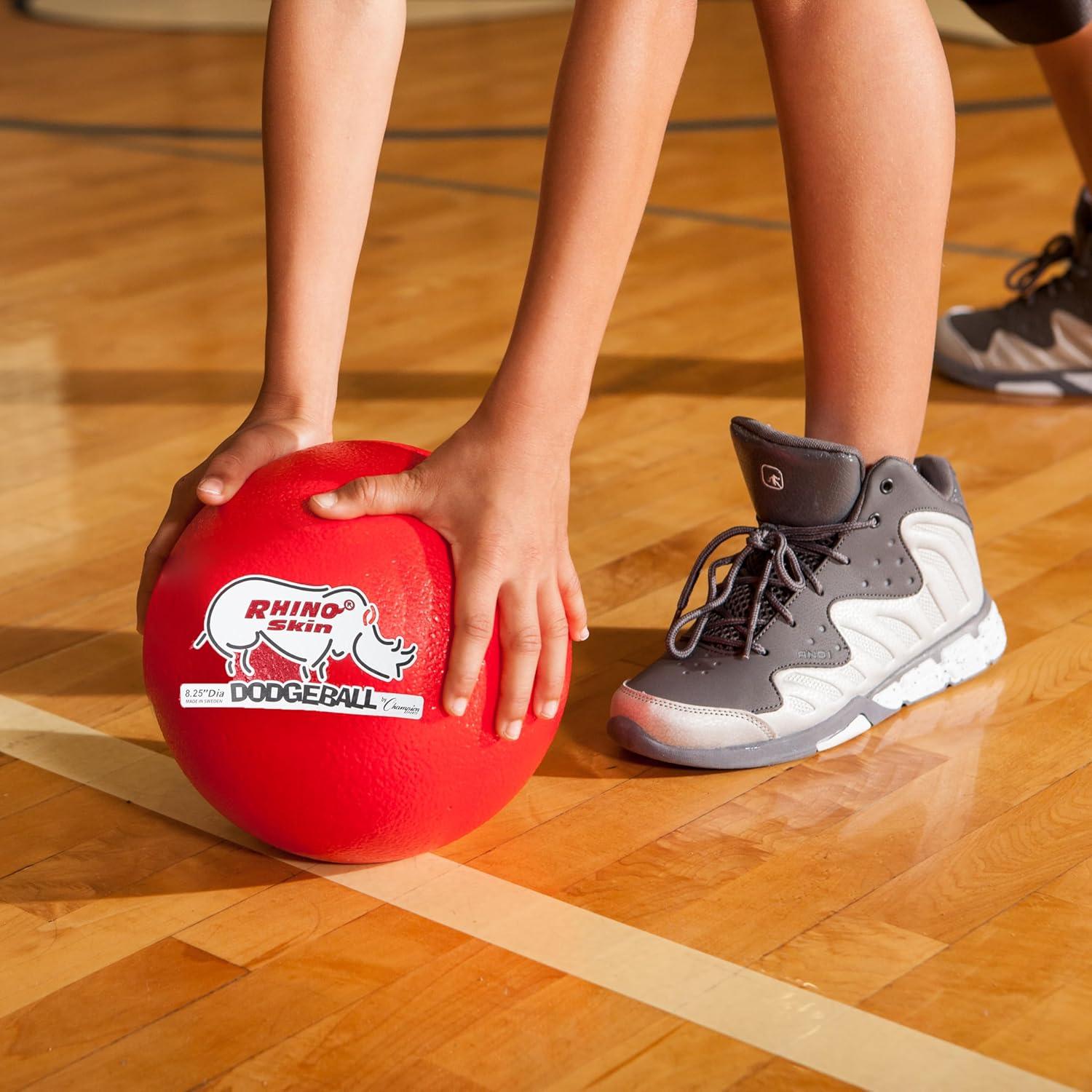 image:imageChampion Sports Rhino Skin Low Bounce Dodgeball Sets amp Singles for Playground PE Backyard amp League Games Team Sports Equipment for Youth amp AdultsAssorted
