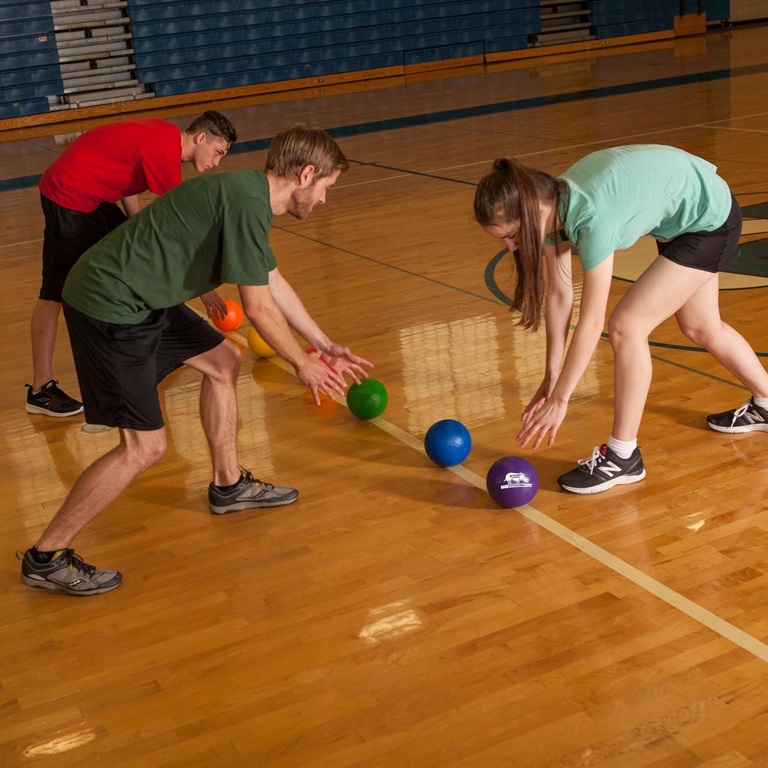 image:imageChampion Sports Rhino Skin Low Bounce Dodgeball Sets amp Singles for Playground PE Backyard amp League Games Team Sports Equipment for Youth amp AdultsAssorted