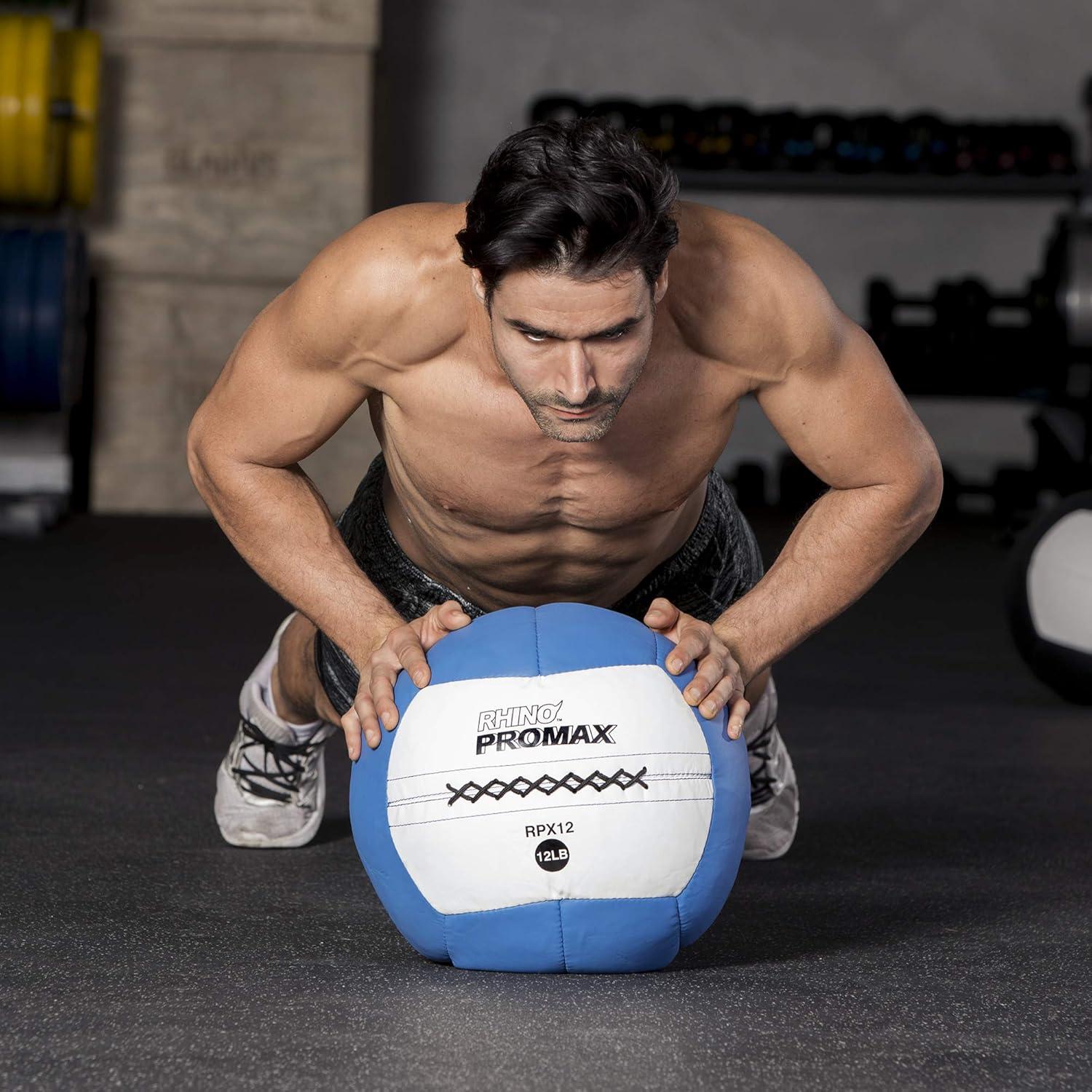 image:imageChampion Sports Rhino Slam Ball 430 lb NonSlip Grip Weightlifting Crossfit Home Gym Fitness 14 Diameter Balls Optional Storage RackTree Sold Separately30 LBS