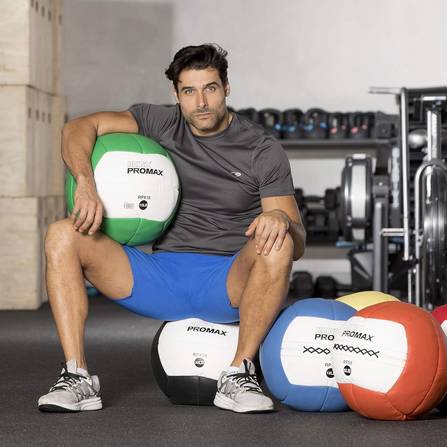 image:imageChampion Sports Rhino Slam Ball 430 lb NonSlip Grip Weightlifting Crossfit Home Gym Fitness 14 Diameter Balls Optional Storage RackTree Sold Separately25 LBS
