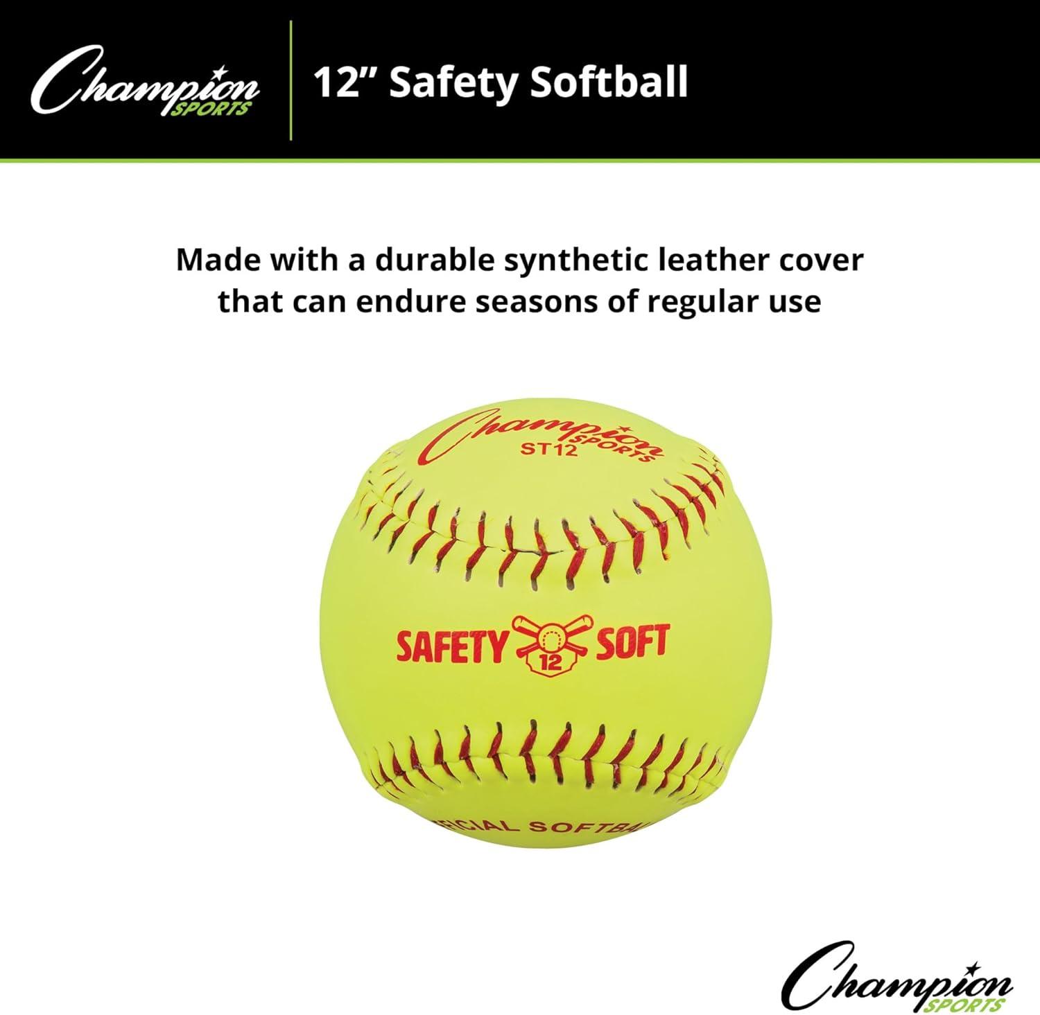 image:imageChampion Sports Saftey SoftballsOptic Yellow