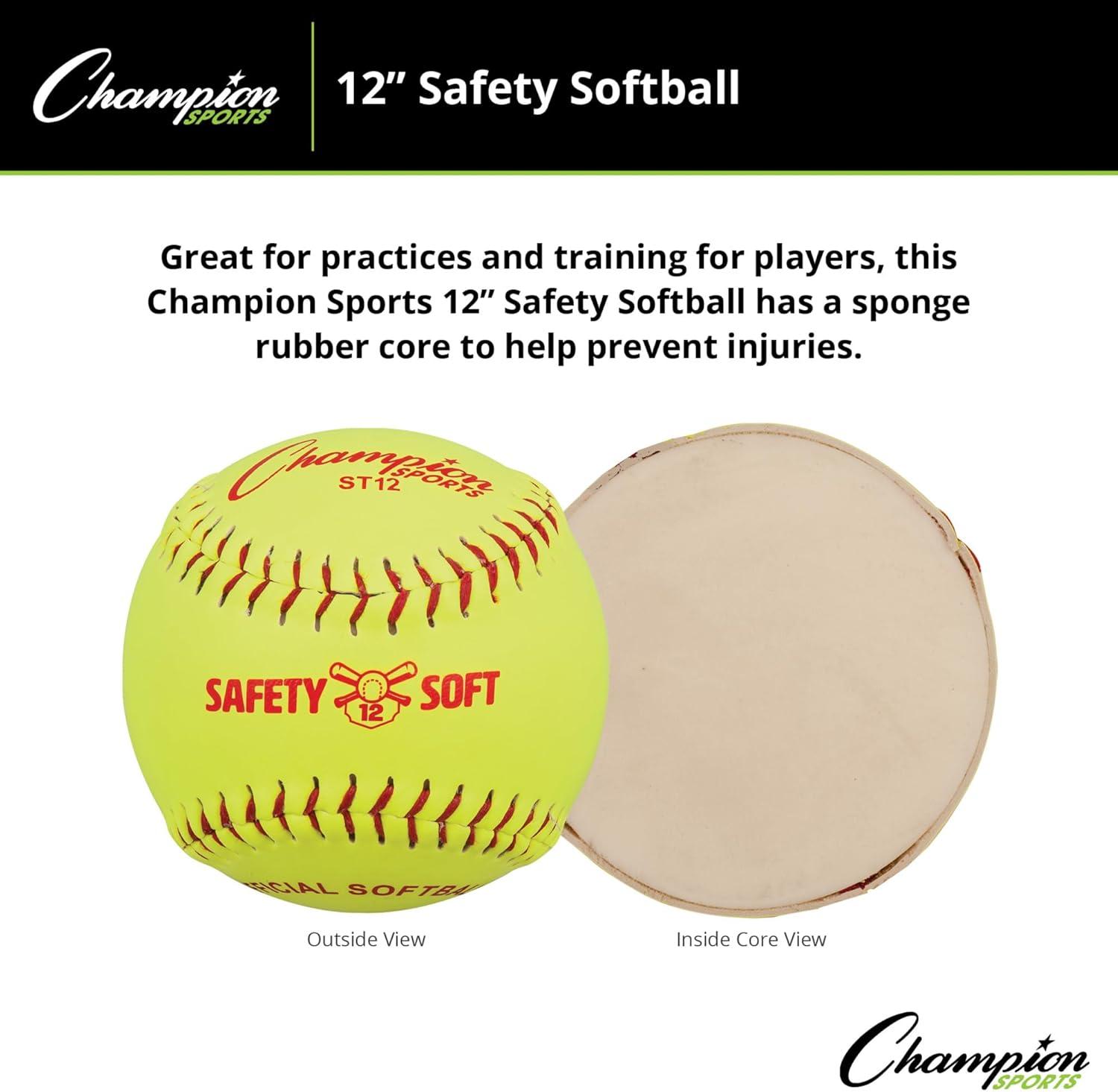image:imageChampion Sports Saftey SoftballsOptic Yellow