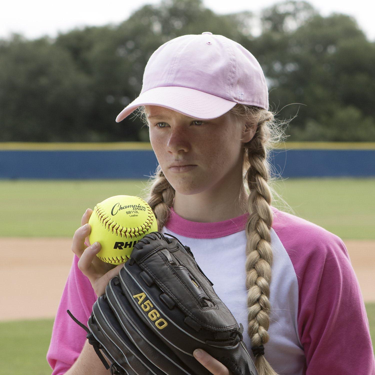 image:imageChampion Sports Softballs  Leather amp Synthetic Softballs for Practice or Game Play Multiple Sizes Cores amp Styles NFHS Approved amp Training Sets AvailableLeather Cork Core Pack of 12