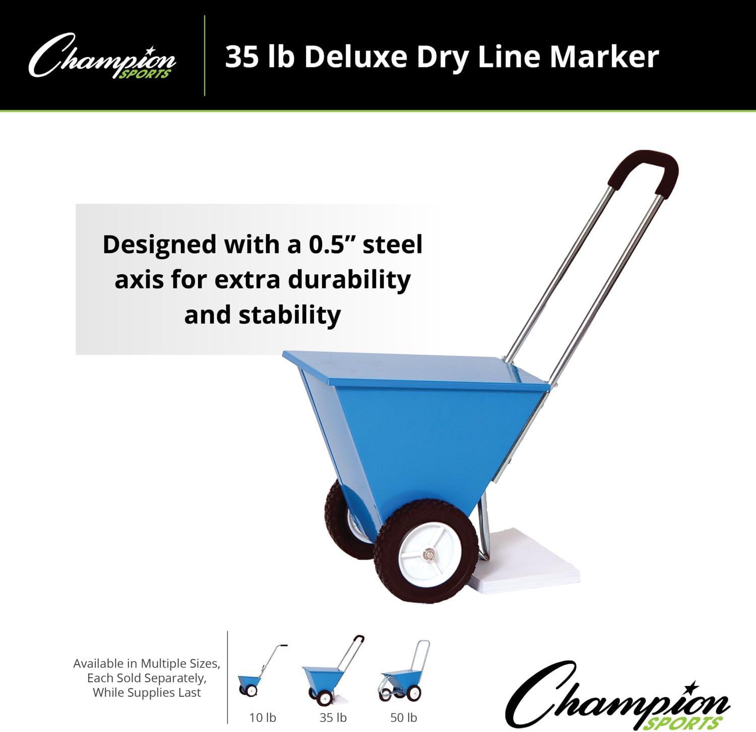 image:imageChampion Sports Steel Dry Line Markers 10 lb 85 lb Hopper Capacity Field Marking Equipment for Sports amp Athletic FieldsBlue