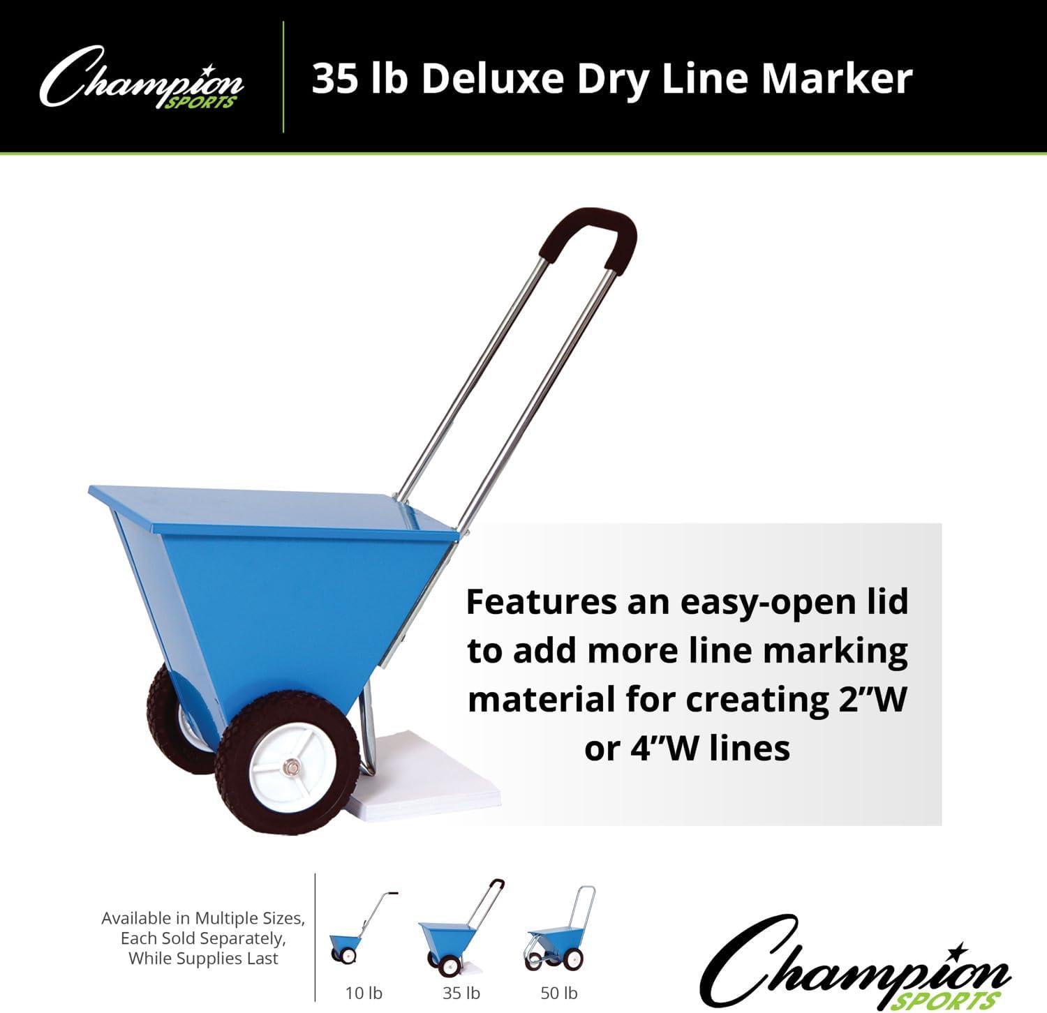 image:imageChampion Sports Steel Dry Line Markers 10 lb 85 lb Hopper Capacity Field Marking Equipment for Sports amp Athletic FieldsBlue