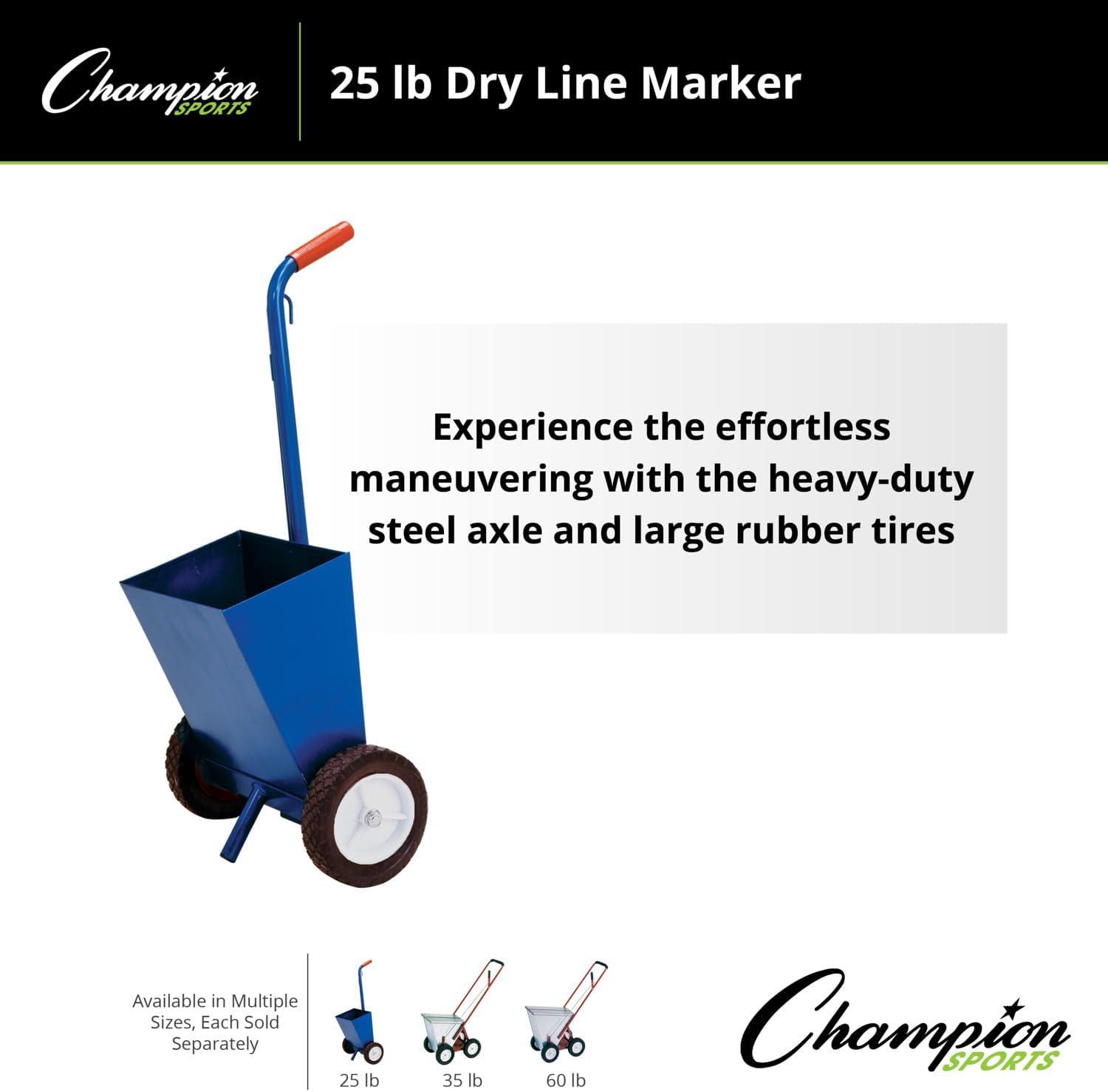image:imageChampion Sports Steel Dry Line Markers 10 lb 85 lb Hopper Capacity Field Marking Equipment for Sports amp Athletic FieldsBlue