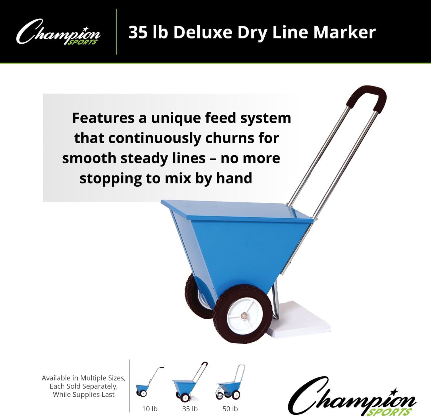 image:imageChampion Sports Steel Dry Line Markers 10 lb 85 lb Hopper Capacity Field Marking Equipment for Sports amp Athletic FieldsBlue