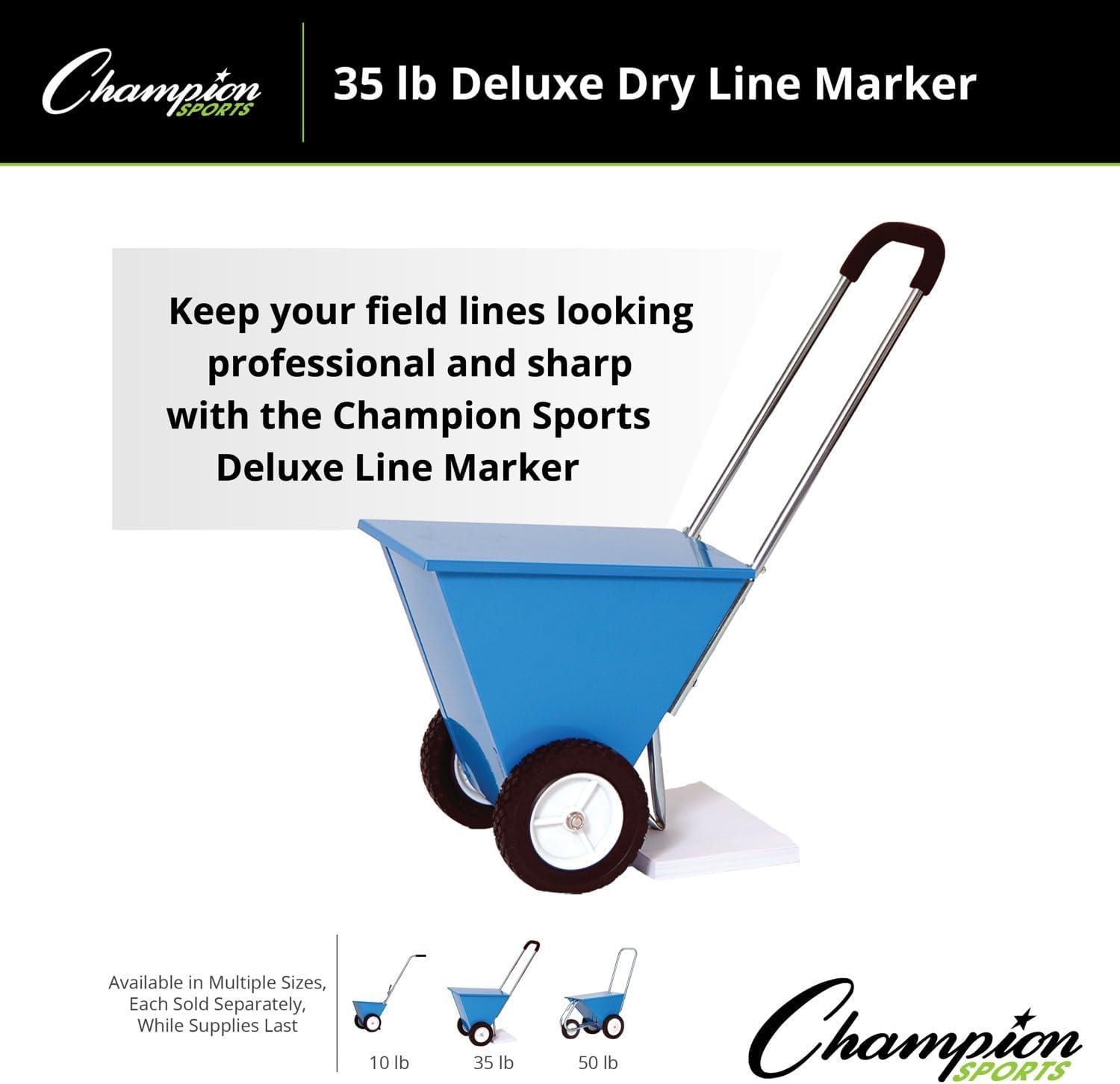 image:imageChampion Sports Steel Dry Line Markers 10 lb 85 lb Hopper Capacity Field Marking Equipment for Sports amp Athletic FieldsBlue