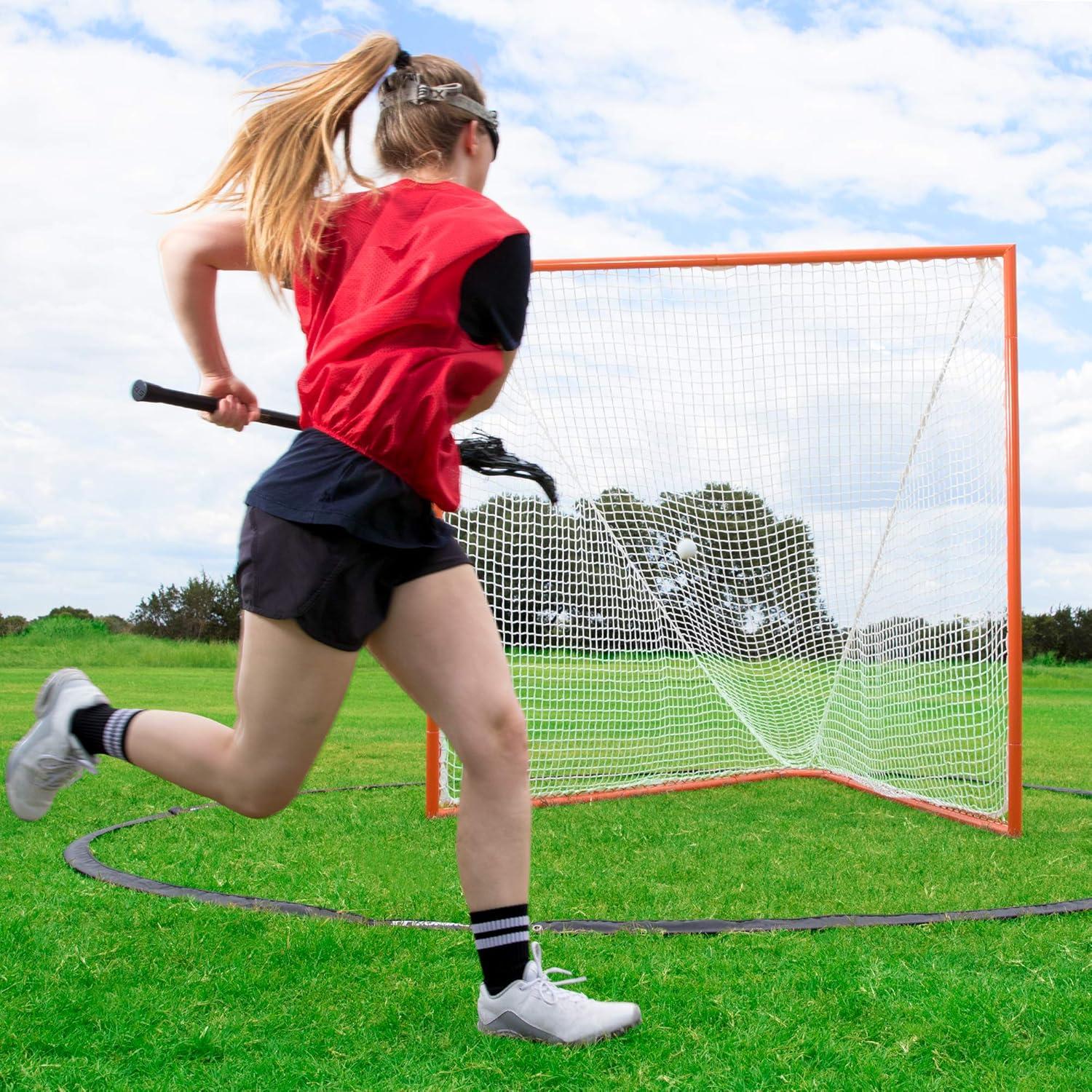 image:imageChampion Sports Womens Lacrosse Crease Rhino Flex Portable Lacrosse Goal Crease 17 Diameter All Weather Crease with Weights Stakes and Carry BagWomens 17 Foot Diameter Black