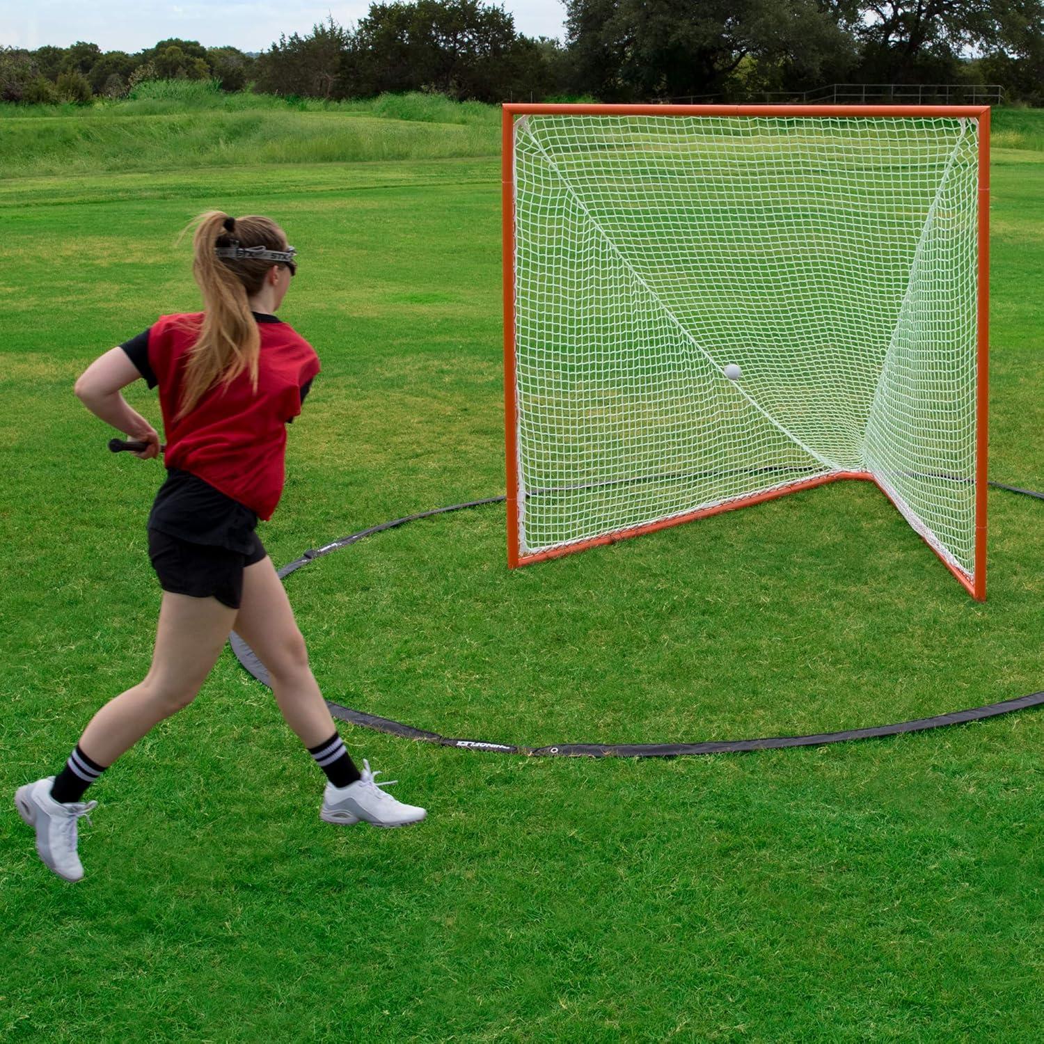 image:imageChampion Sports Womens Lacrosse Crease Rhino Flex Portable Lacrosse Goal Crease 17 Diameter All Weather Crease with Weights Stakes and Carry BagWomens 17 Foot Diameter Black