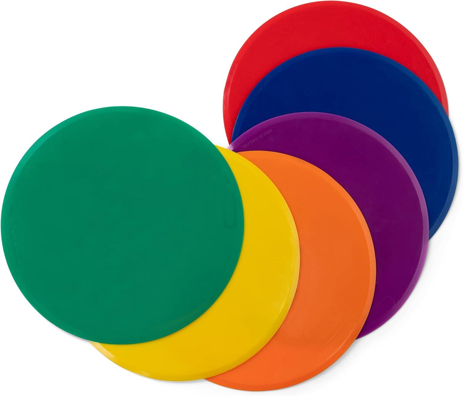 image:imageChampion Sports XLMSPSET Poly Spot Markers for Sports Activities and Social Distancing  12inch Set of 6  Multicolor6 Count Pack of 6