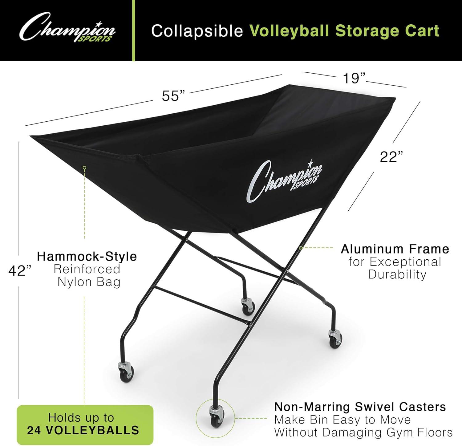 image:imageChampion SportsChampion Sports Volleyball CartBlack
