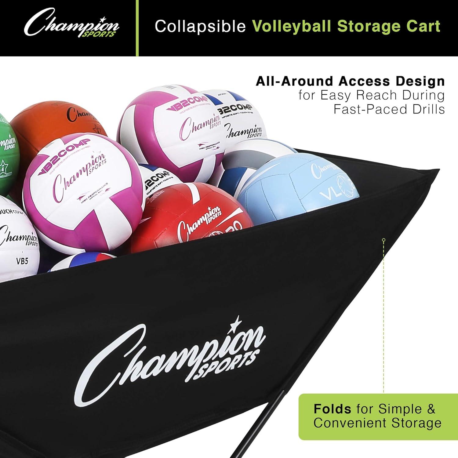 image:imageChampion SportsChampion Sports Volleyball CartBlack