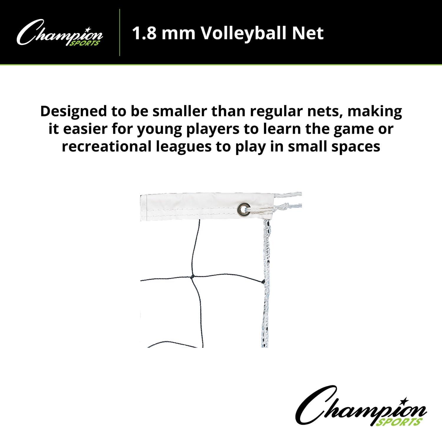 image:imageChampion SportsVolleyball NetsBlackWhite