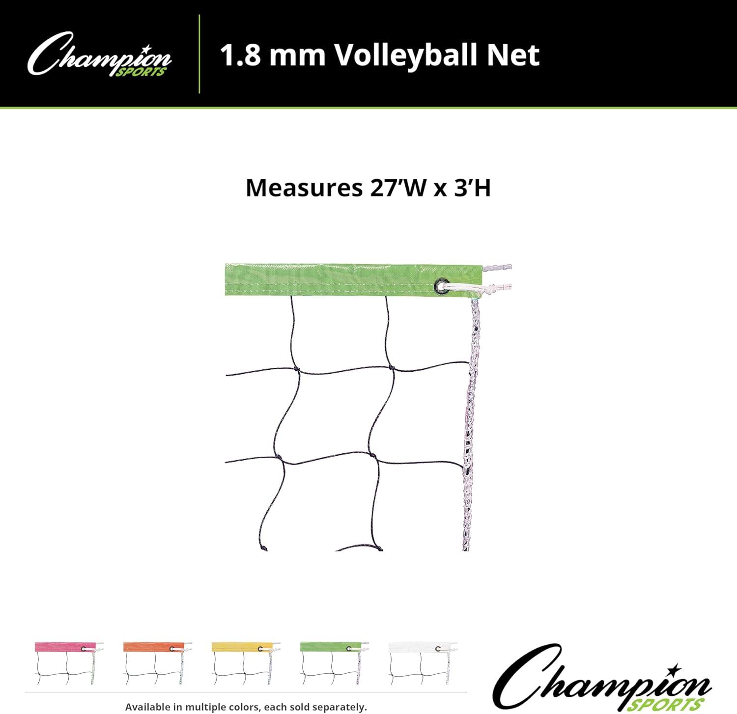 image:imageChampion SportsVolleyball NetsNeon Green