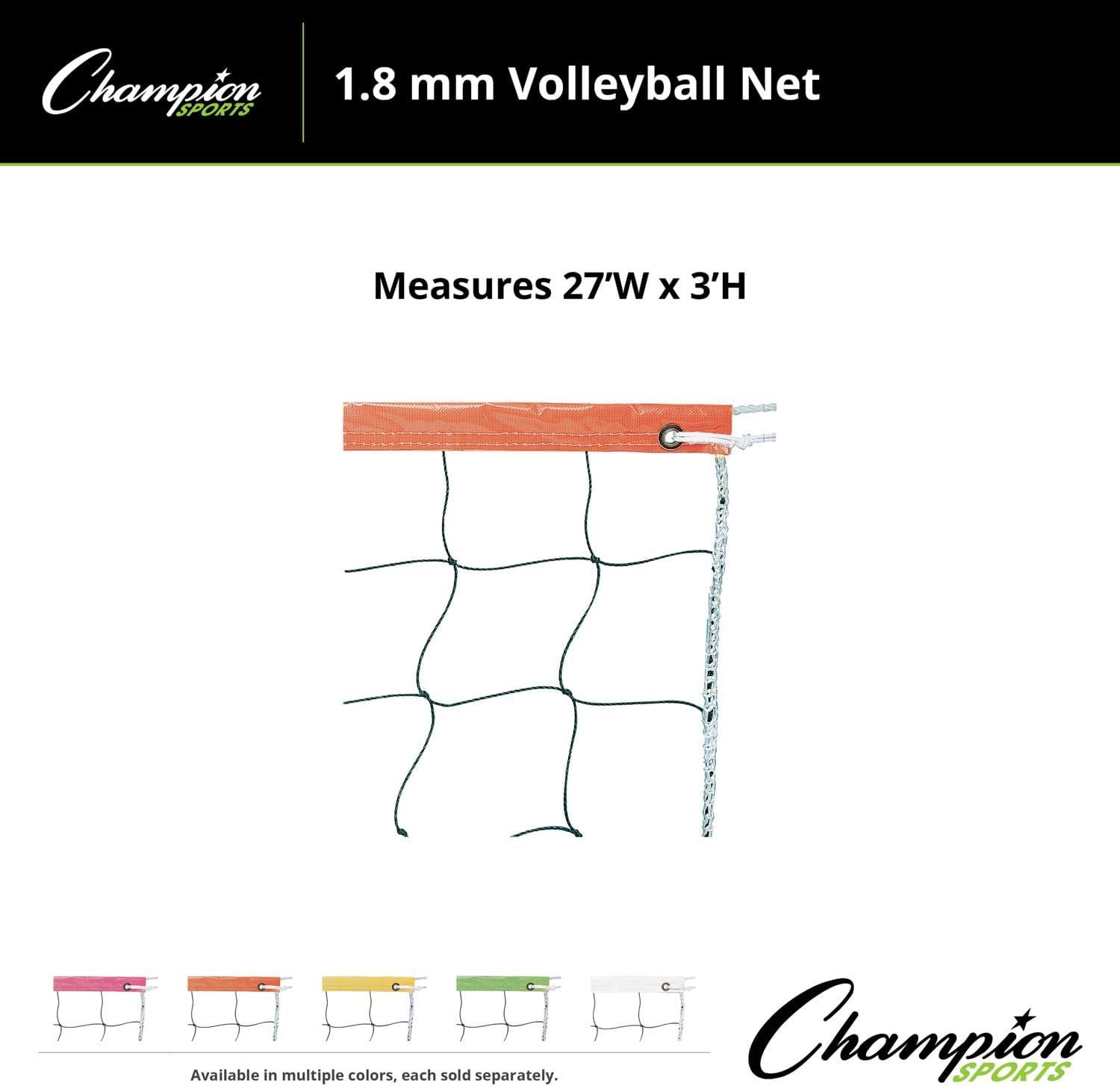 image:imageChampion SportsVolleyball NetsNeon Orange