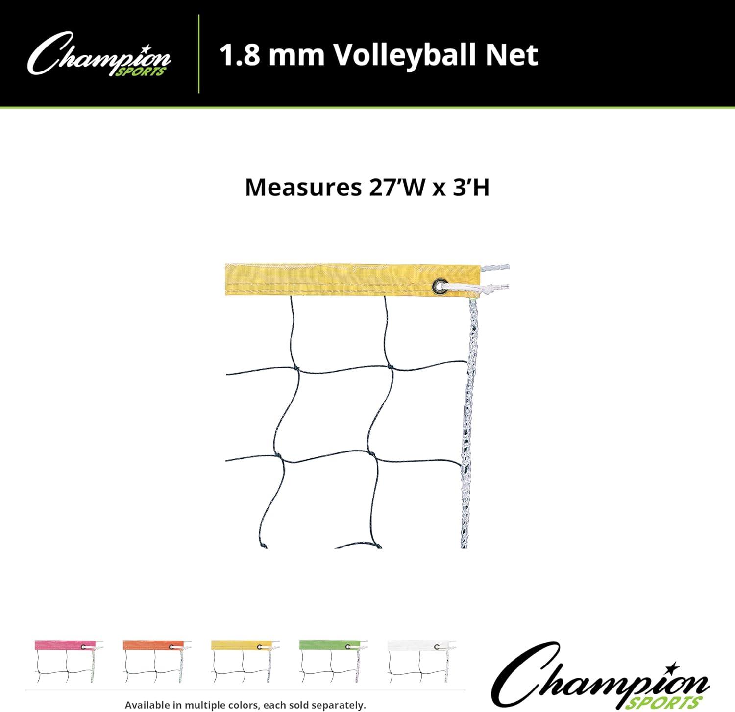 image:imageChampion SportsVolleyball NetsNeon Yellow