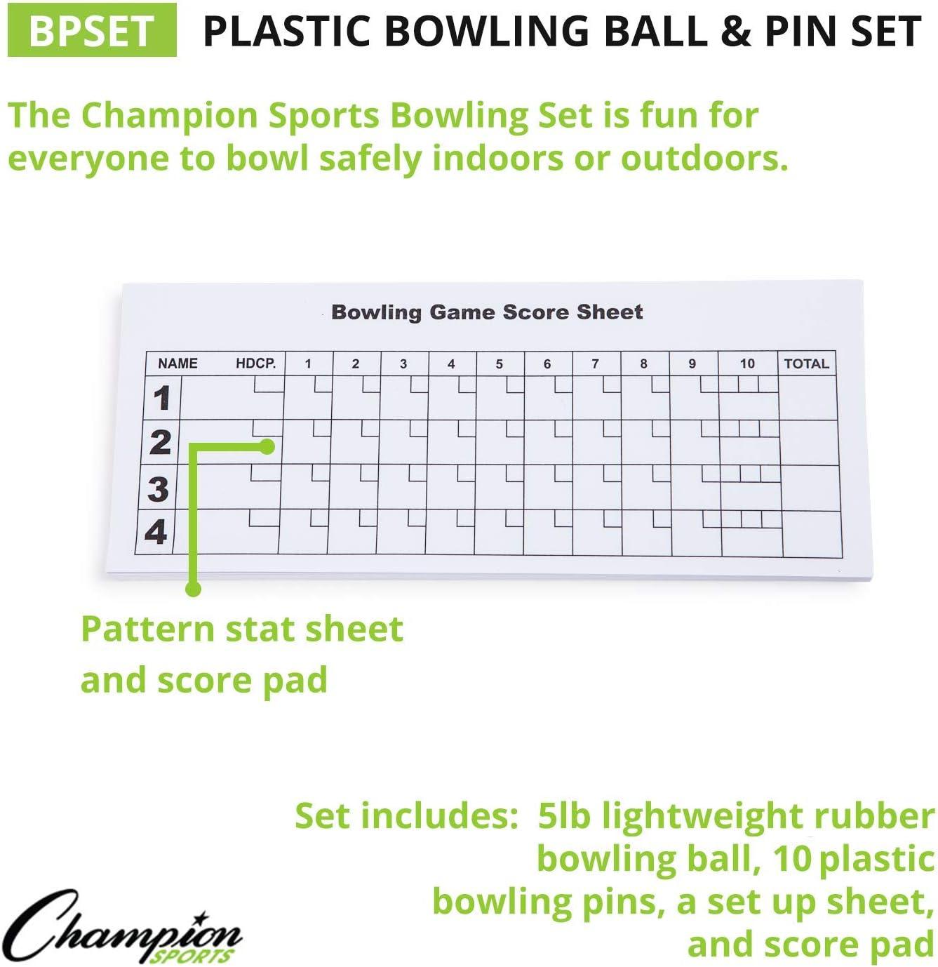 image:imageChampion SportsWeighted Foam Bowling Pin SetWhite