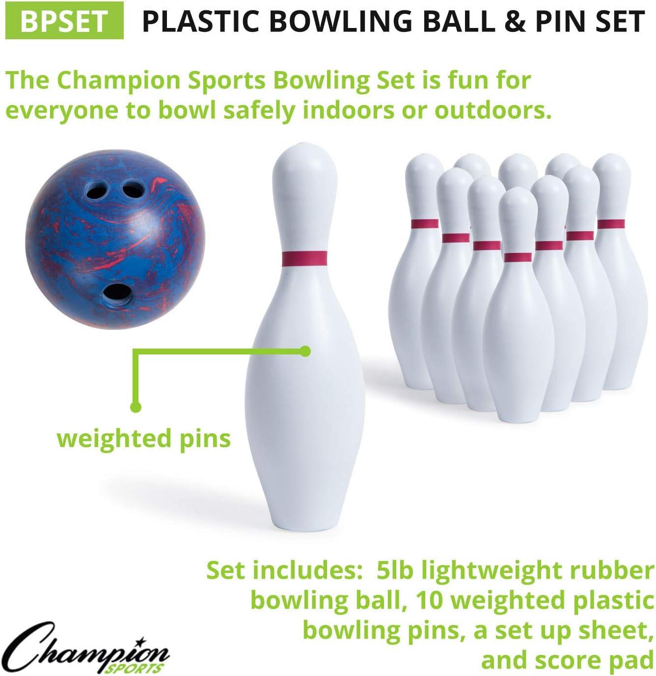 image:imageChampion SportsWeighted Foam Bowling Pin SetWhite