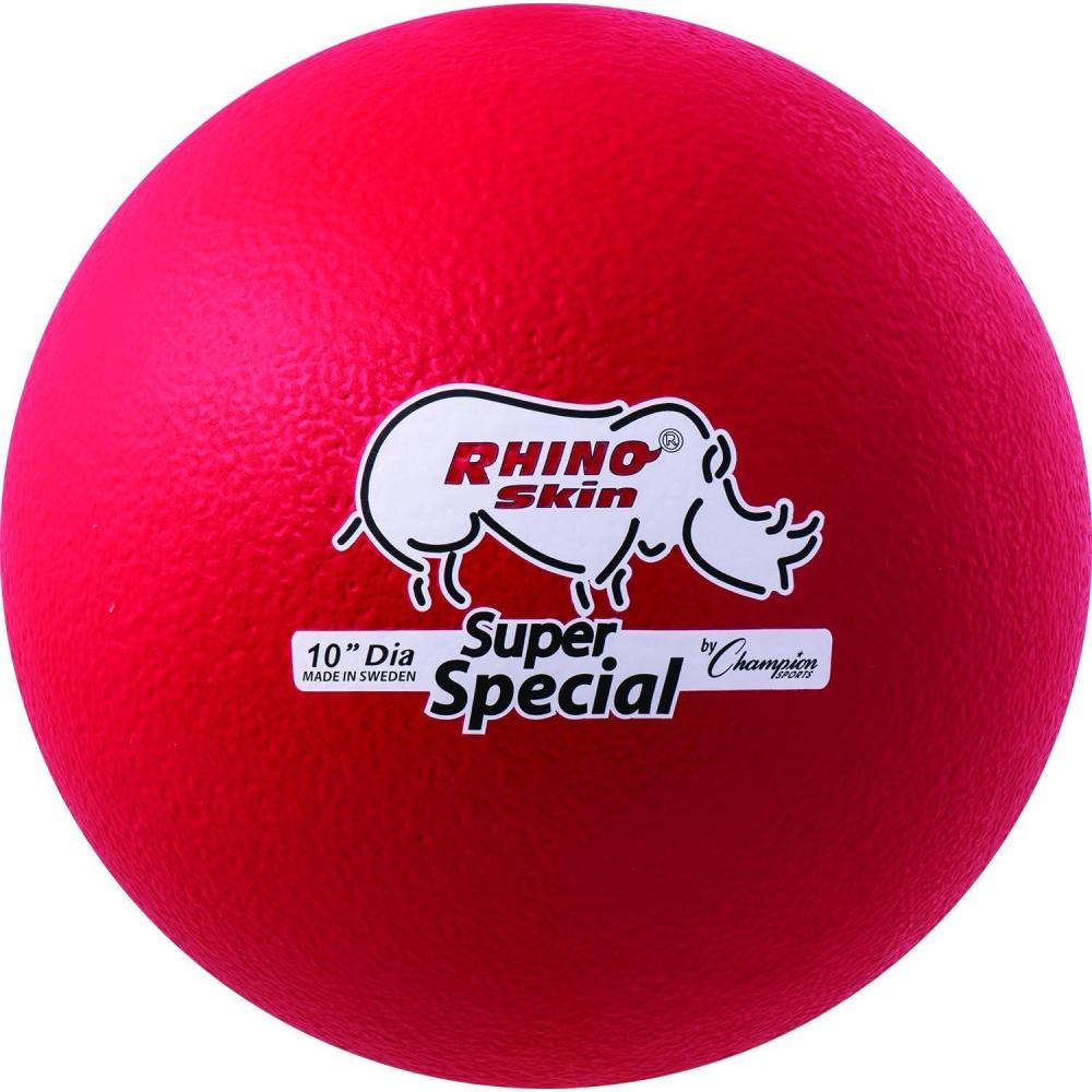 image:imageChampion Sports 10 Inch Rhino Skin Super Special Foam Ball Set of 6 Assorted10 Red