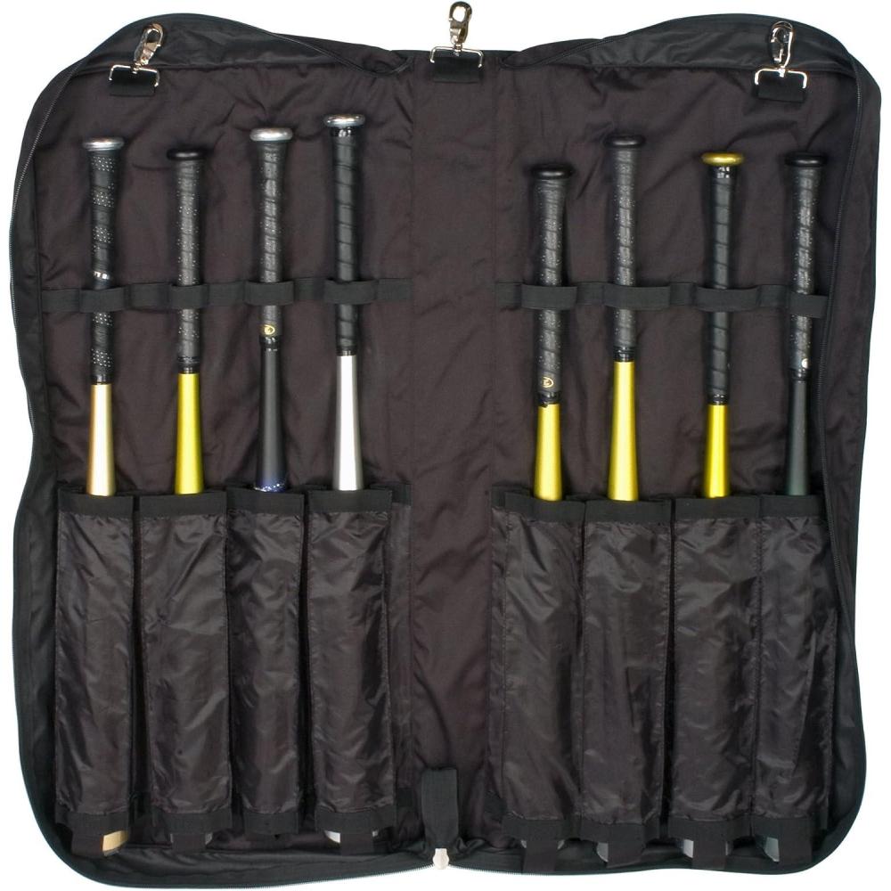 image:imageChampion Sports BaseballSoftball Equipment Bags Bat amp Helmet Bags Hanging Dugout Organizers Travel Caddies amp Backpacks Multiple Styles for Teams Coaches amp Players8 Bats Zippered Portfolio