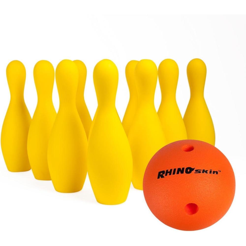 image:imageChampion Sports Foam Weighted Bowling Pin Set Pins Ball and Carry Case Set