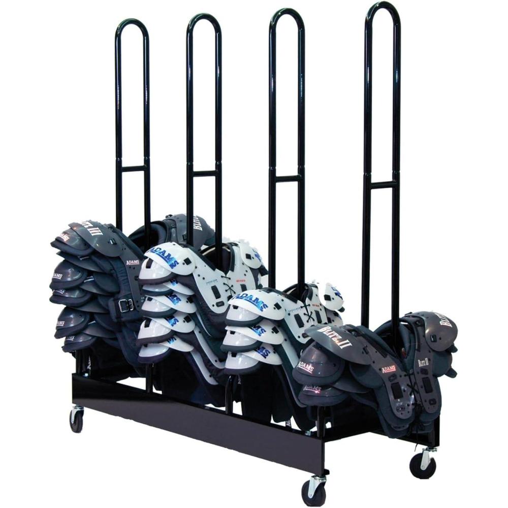 image:imageChampion Sports Heavy Duty Four Stack Shoulder Pad Rack with Swivel Casters